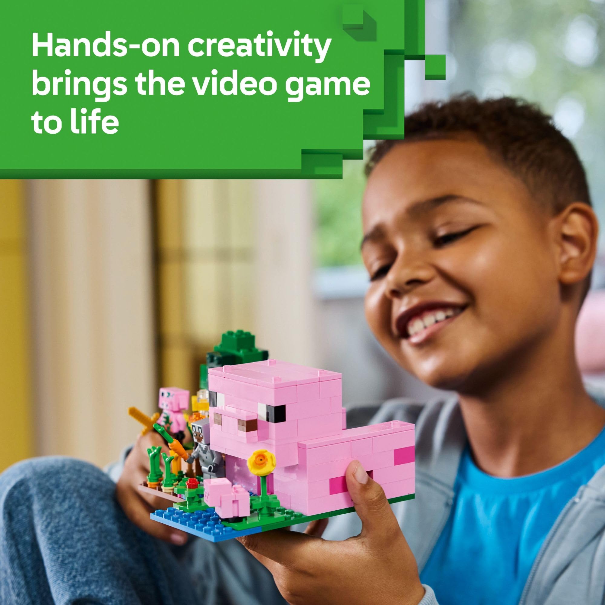 Foto 5 | Juguete De Construcción Lego Minecraft The Baby Pig House 21268 - Venta Internacional.