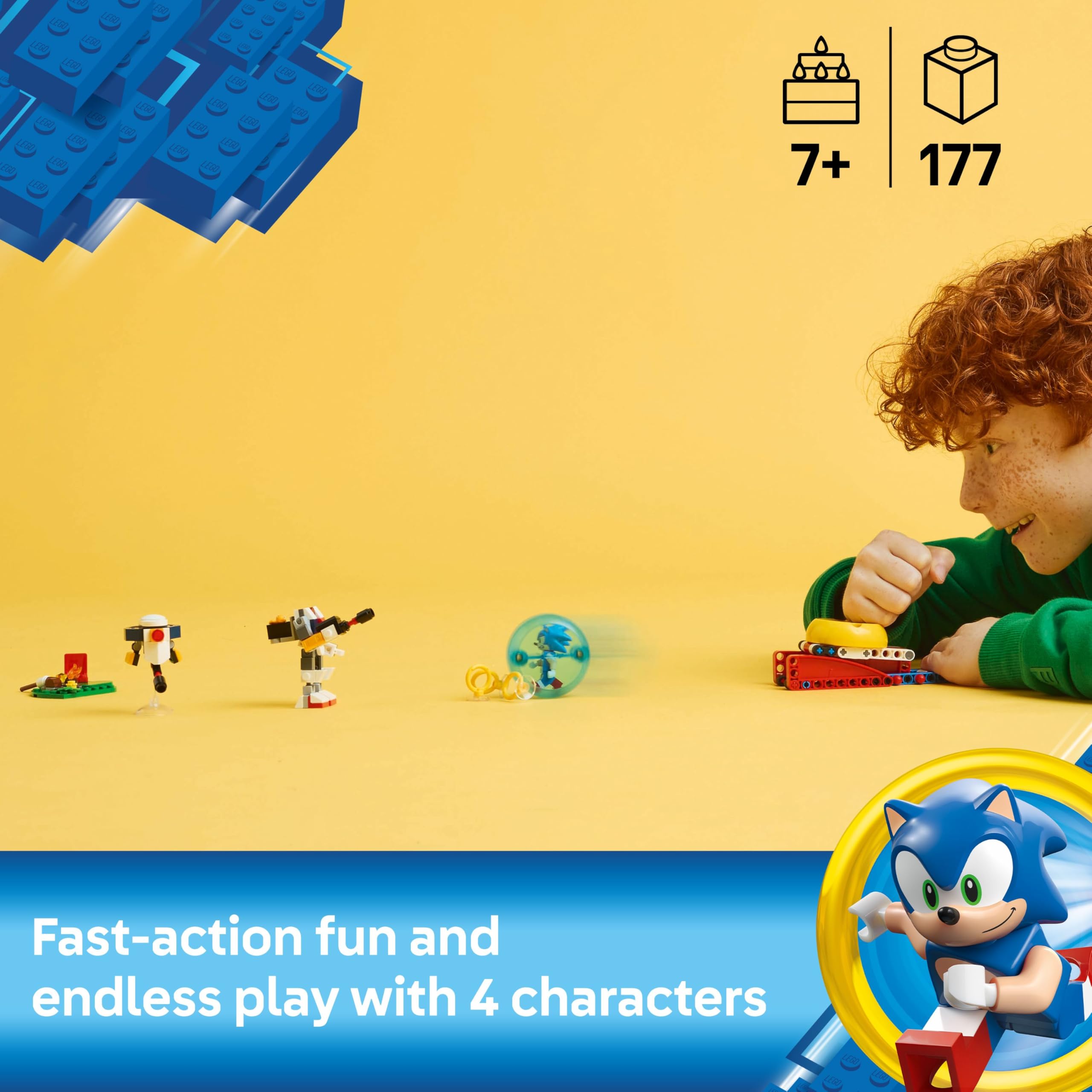 Foto 2 | Juguete Lego Sonic The Hedgehog Sonic Campfire Clash 77001 - Venta Internacional.