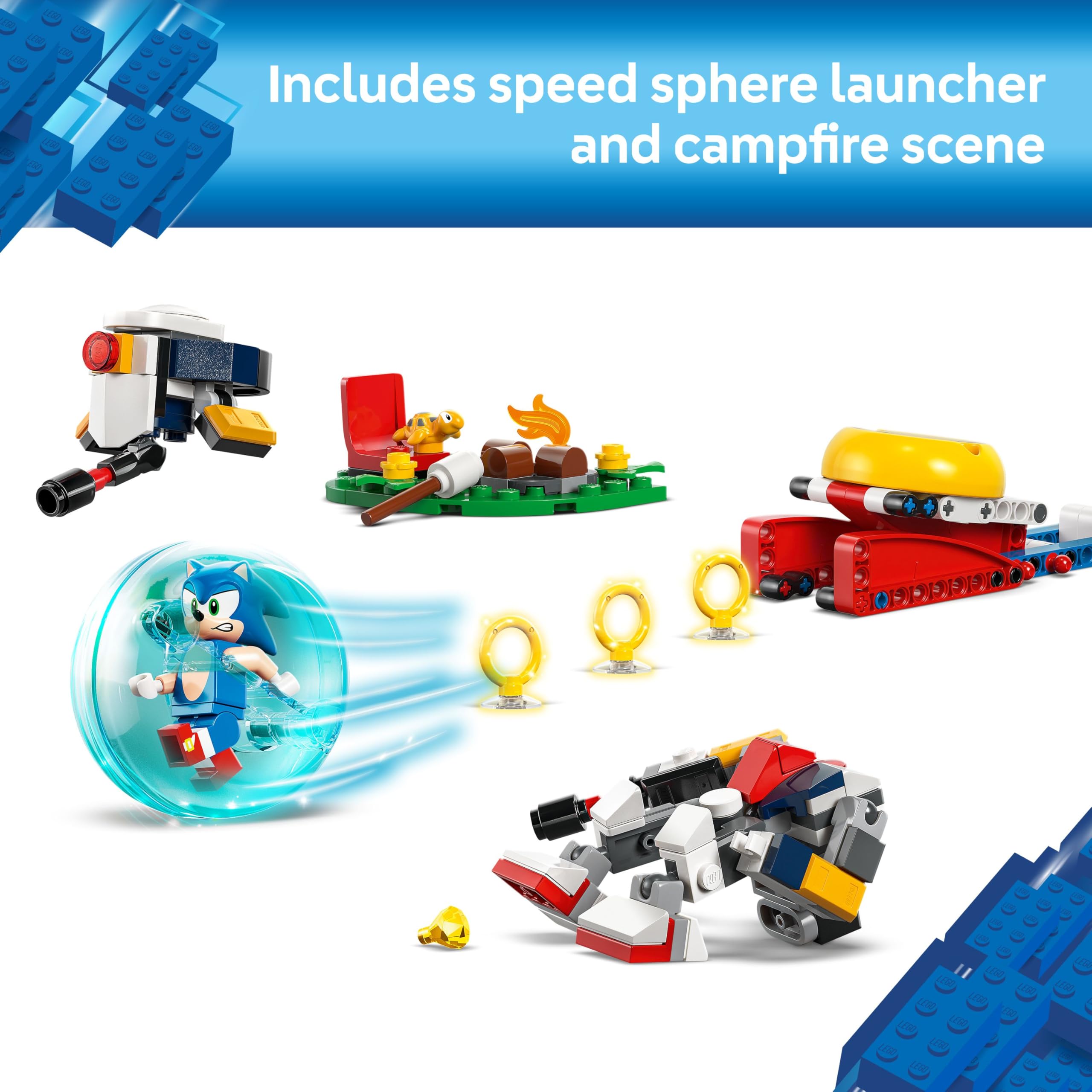 Foto 4 pulgar | Juguete Lego Sonic The Hedgehog Sonic Campfire Clash 77001 - Venta Internacional.