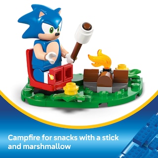 Foto 5 | Juguete Lego Sonic The Hedgehog Sonic Campfire Clash 77001 - Venta Internacional.