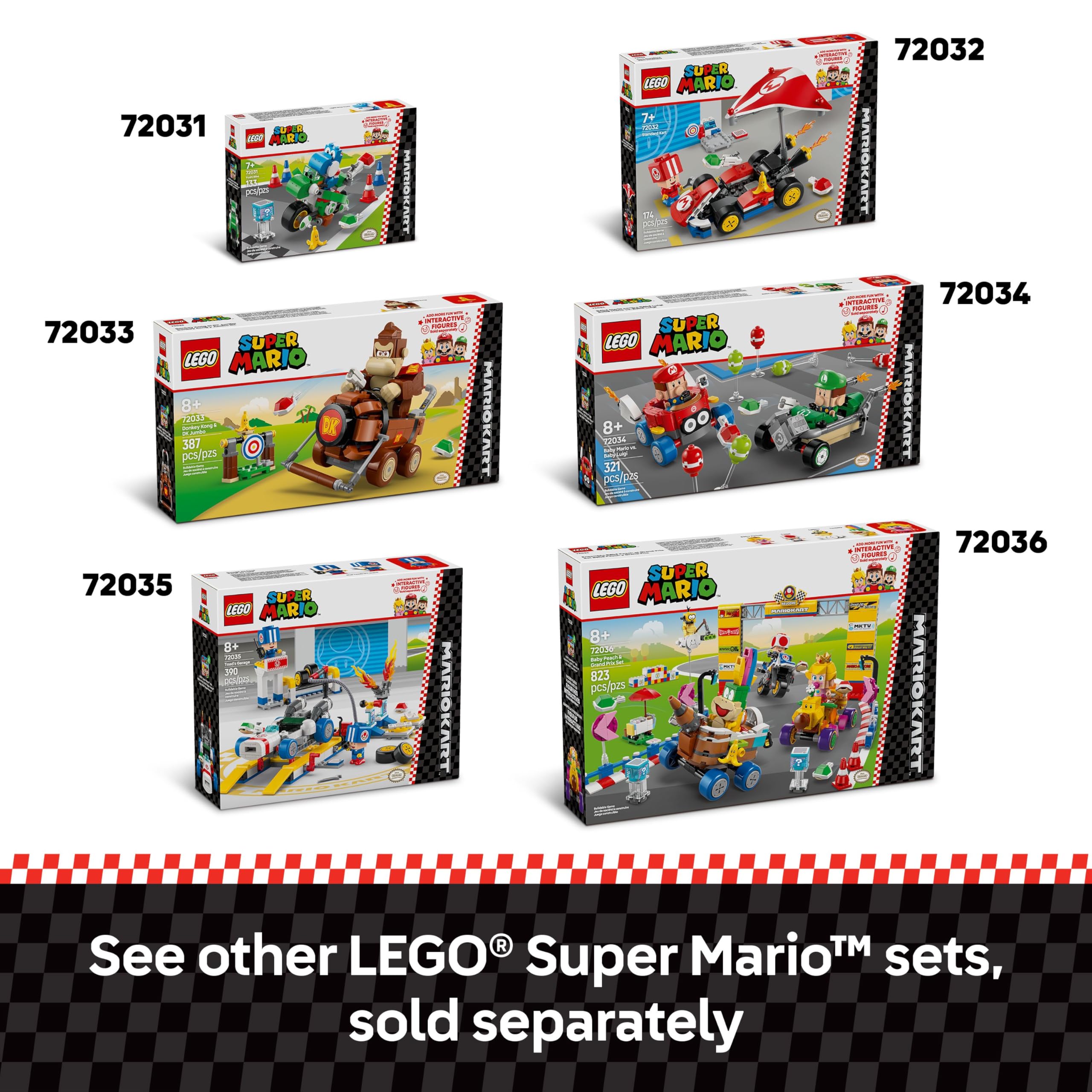 Foto 8 pulgar | Set De Construcción De Juguetes Lego Super Mario Mario Kart 72036 Kids 8+ - Venta Internacional.