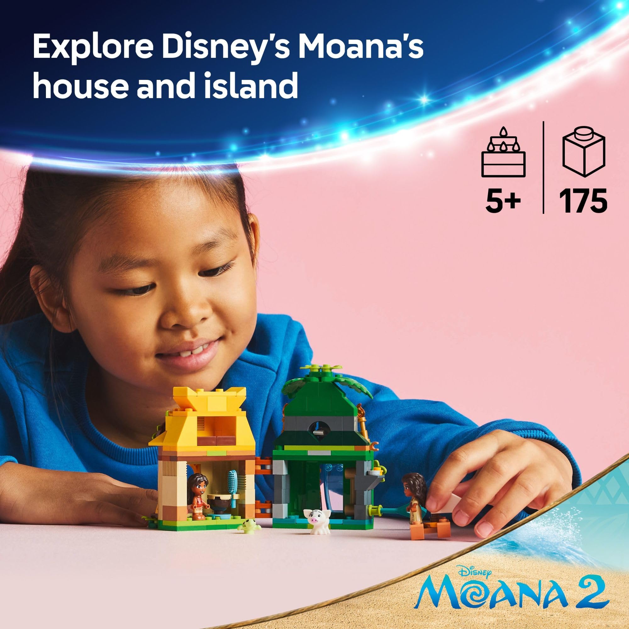 Foto 2 | Set De Juego De Construcción Lego Disney Moana Island Fun 43260 - Venta Internacional.