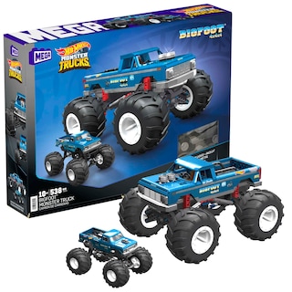 Foto 1 | Set De Construcción De Juguetes Fisher-price Mega Hot Wheels Bigfoot 1:18 - Venta Internacional.