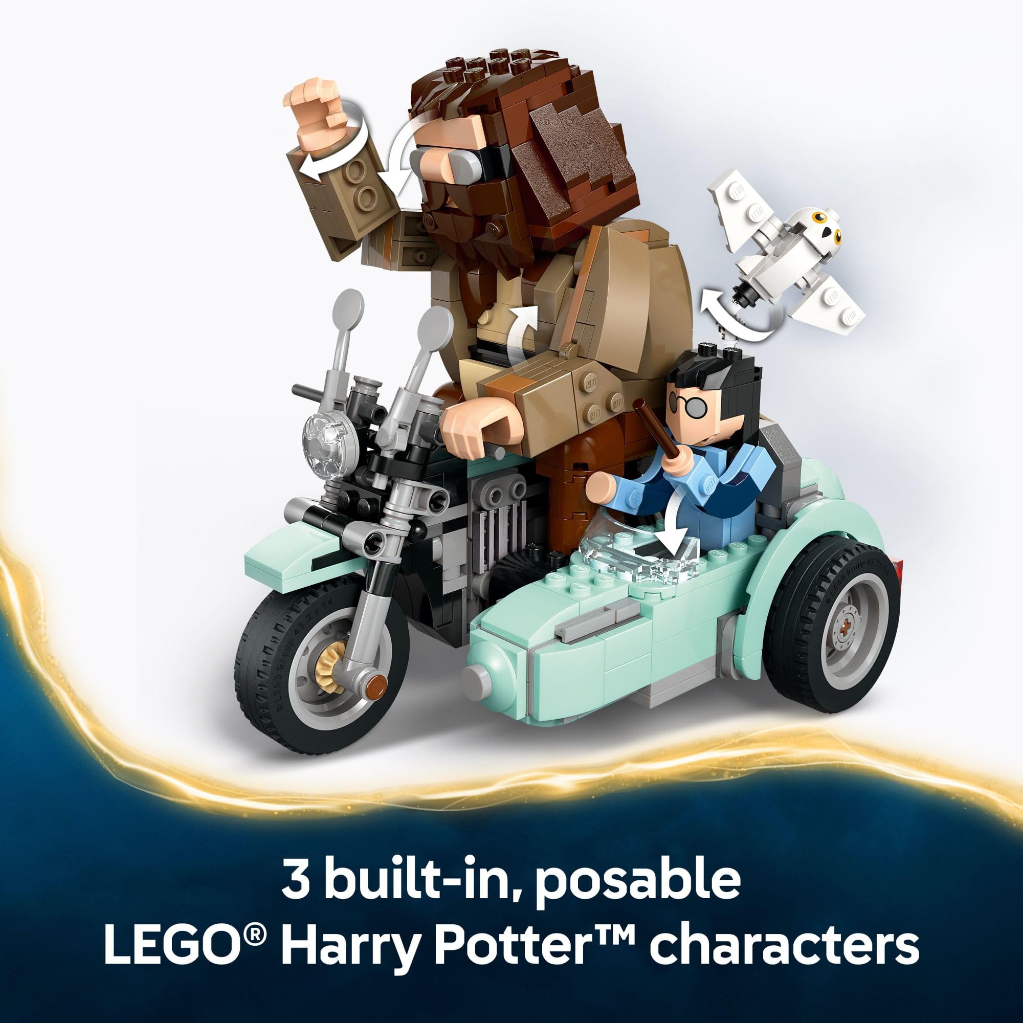 Foto 4 | Juguete De Construcción Lego Harry Potter Hagrid Y Harry's Motorcycle - Venta Internacional.