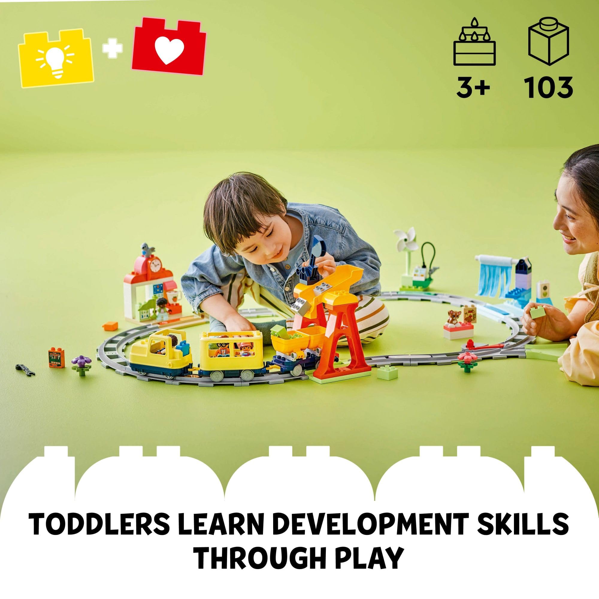 Foto 3 pulgar | Train Toy Lego Duplo Town Big Interactive Community 10428 - Venta Internacional.