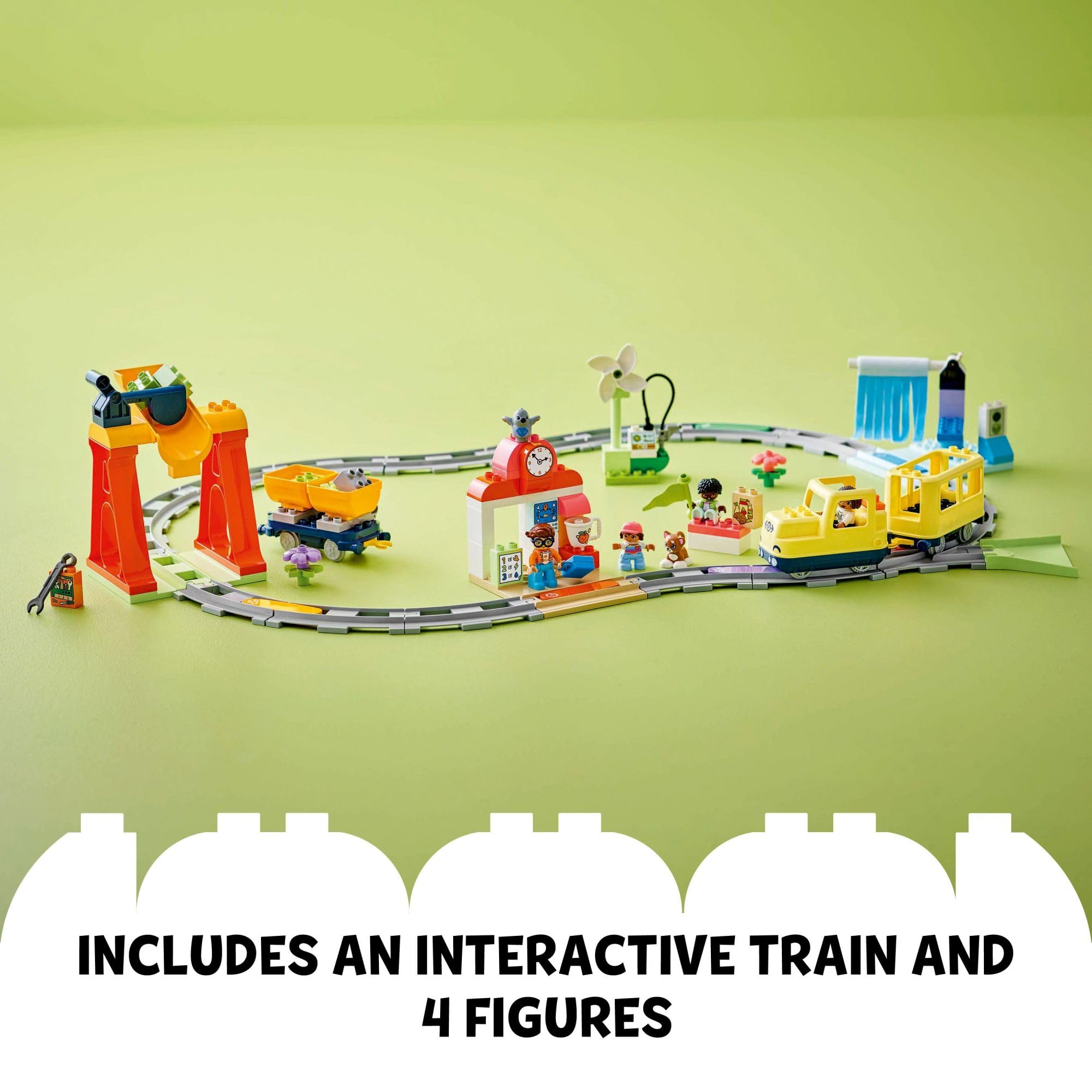 Foto 5 pulgar | Train Toy Lego Duplo Town Big Interactive Community 10428 - Venta Internacional.
