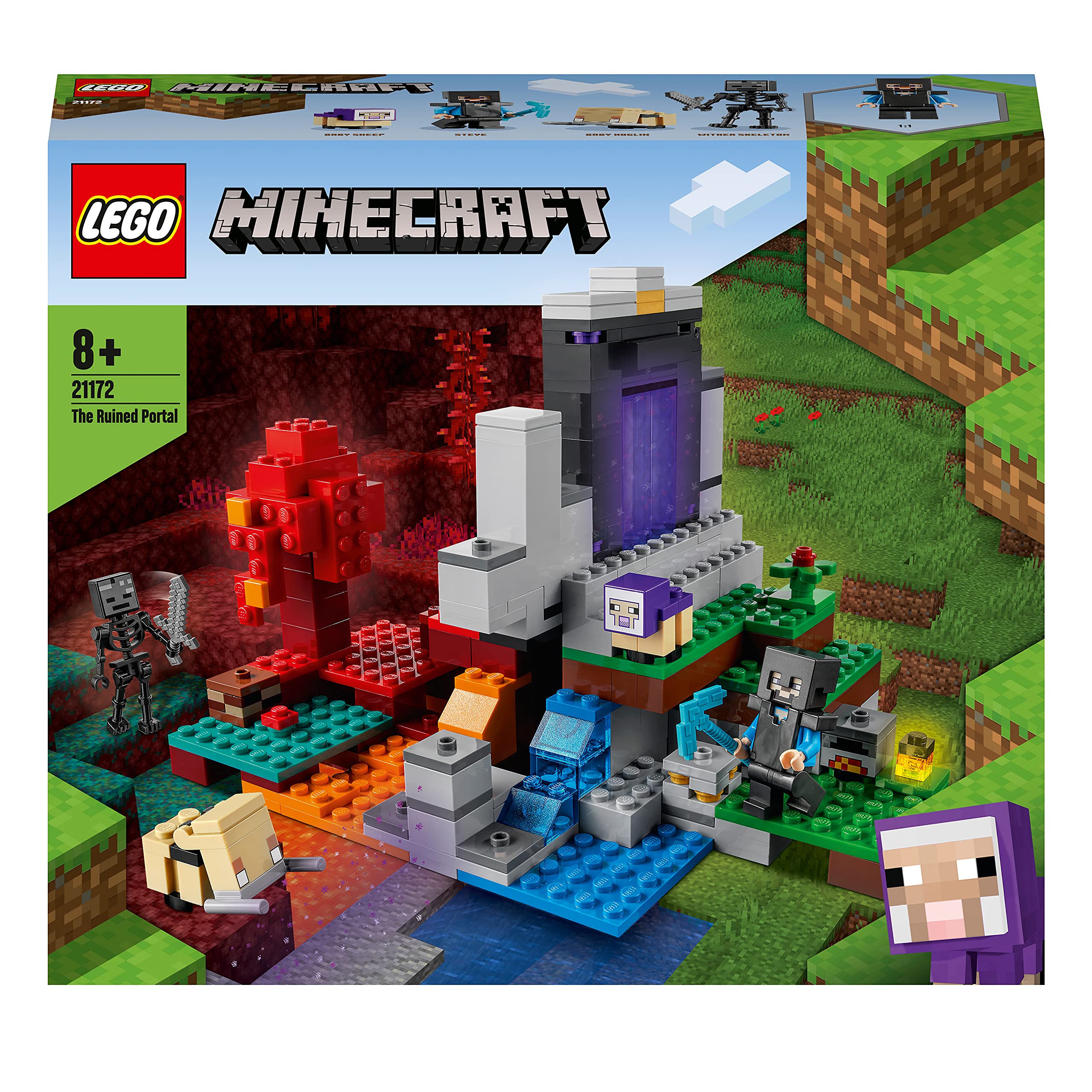 Foto 3 pulgar | Juguete Lego Minecraft Devastated Portal 21172 Para Niños Mayores De 8 Años - Venta Internacional.