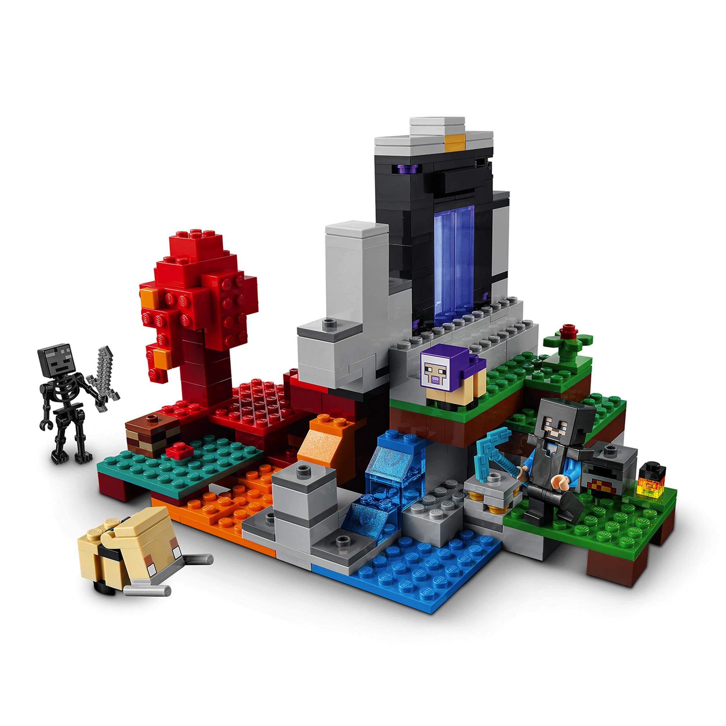 Foto 5 pulgar | Juguete Lego Minecraft Devastated Portal 21172 Para Niños Mayores De 8 Años - Venta Internacional.