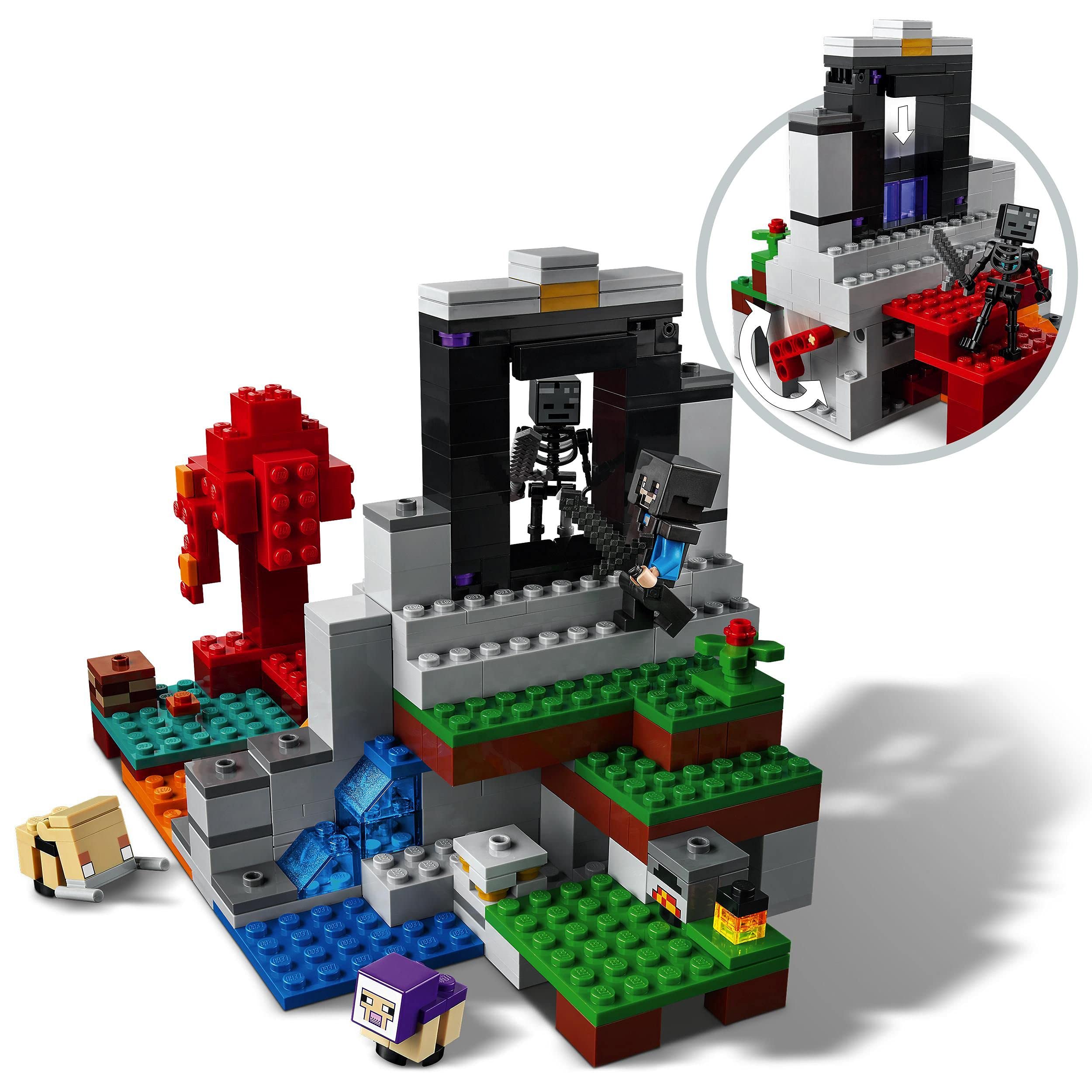 Foto 5 | Juguete Lego Minecraft Devastated Portal 21172 Para Niños Mayores De 8 Años - Venta Internacional.