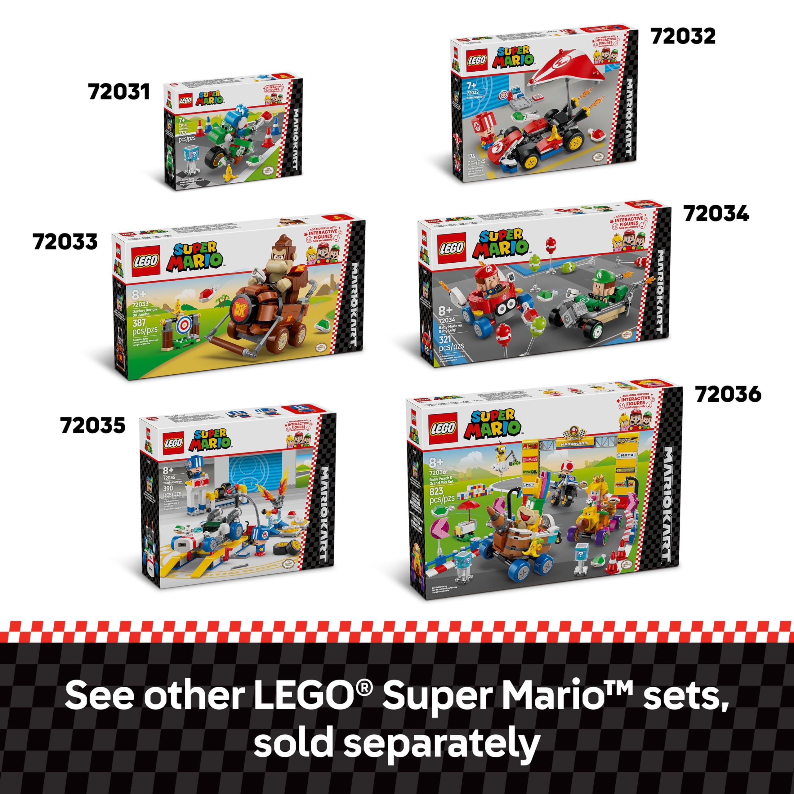 Foto 8 pulgar | Set De Construcción De Juguetes Lego Super Mario Mario Kart 72032 Kids 7+ - Venta Internacional.