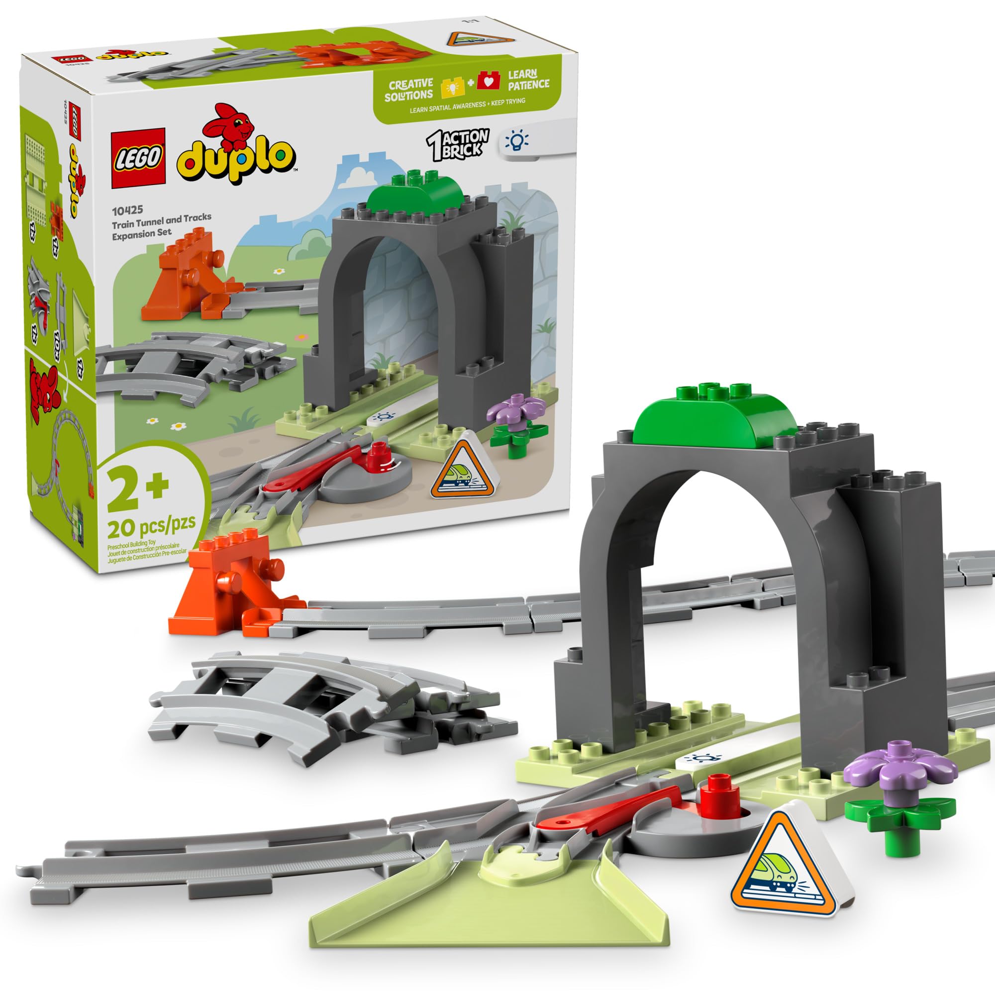 Foto 1 | Juguete De Construcción Lego Duplo Town Train Tunnel Con 10 Vías 10425 - Venta Internacional.