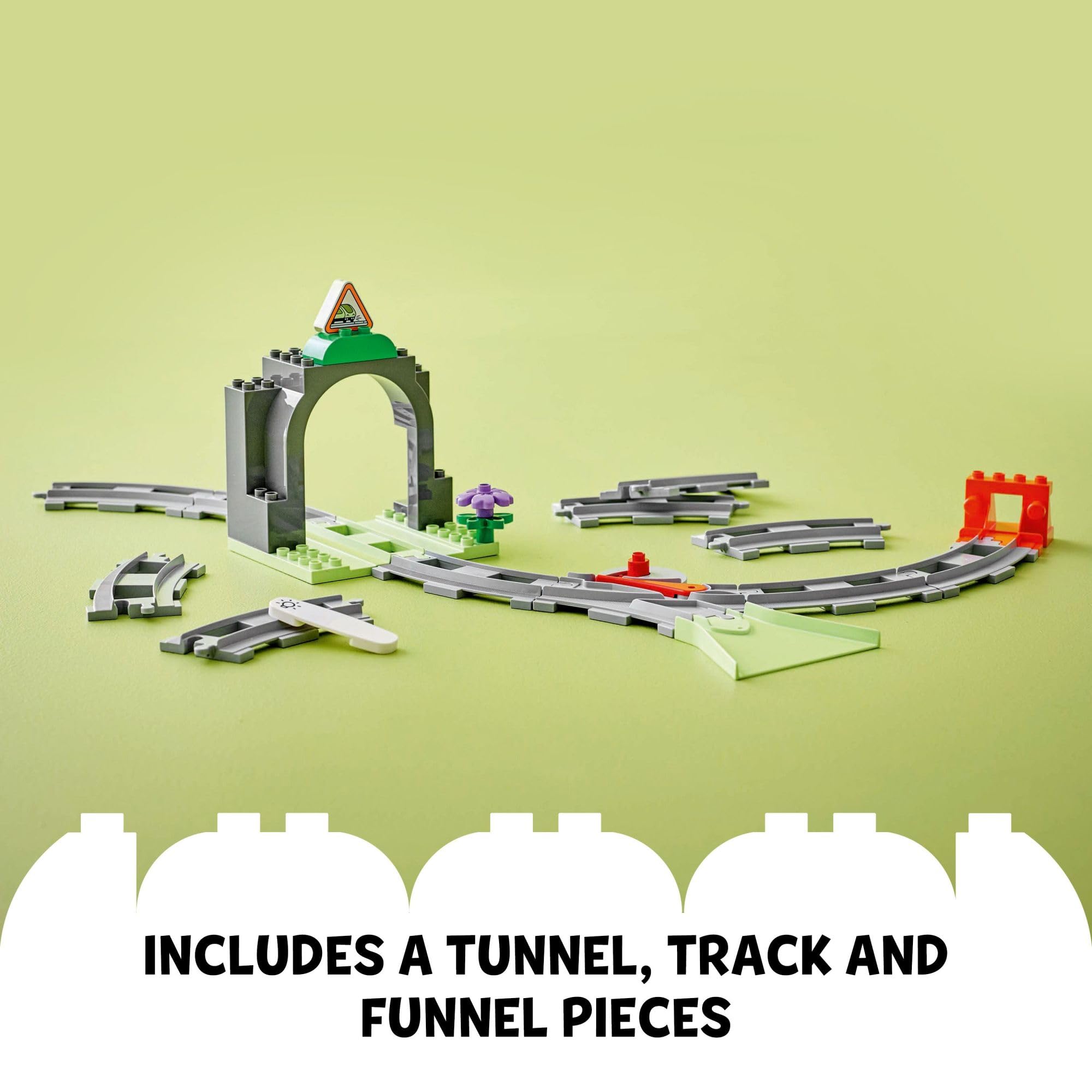 Foto 5 pulgar | Juguete De Construcción Lego Duplo Town Train Tunnel Con 10 Vías 10425 - Venta Internacional.