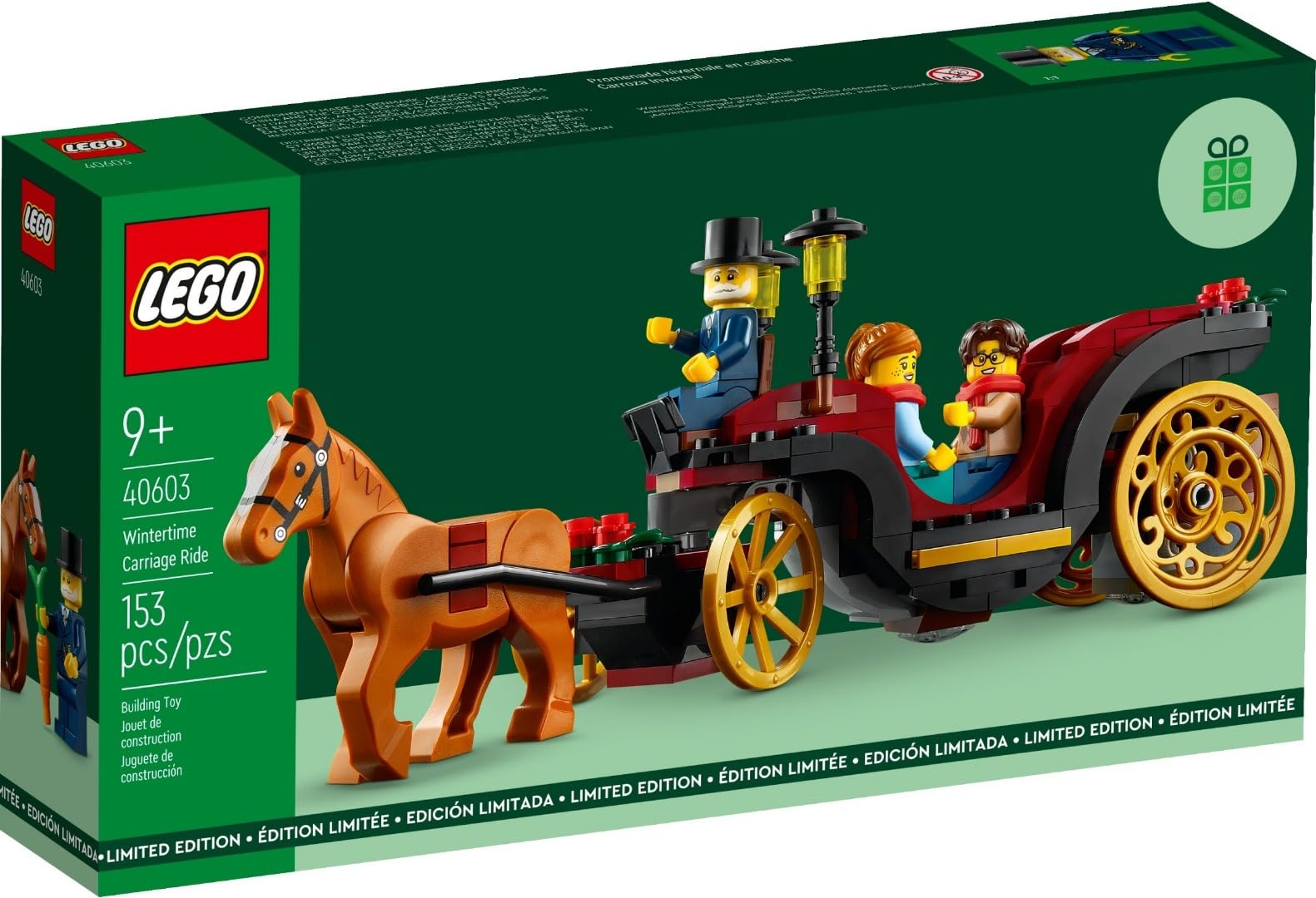 Foto 2 pulgar | Set De Construcción Lego Wintertime Carriage Ride 40603 Gwp (153 Piezas) - Venta Internacional.