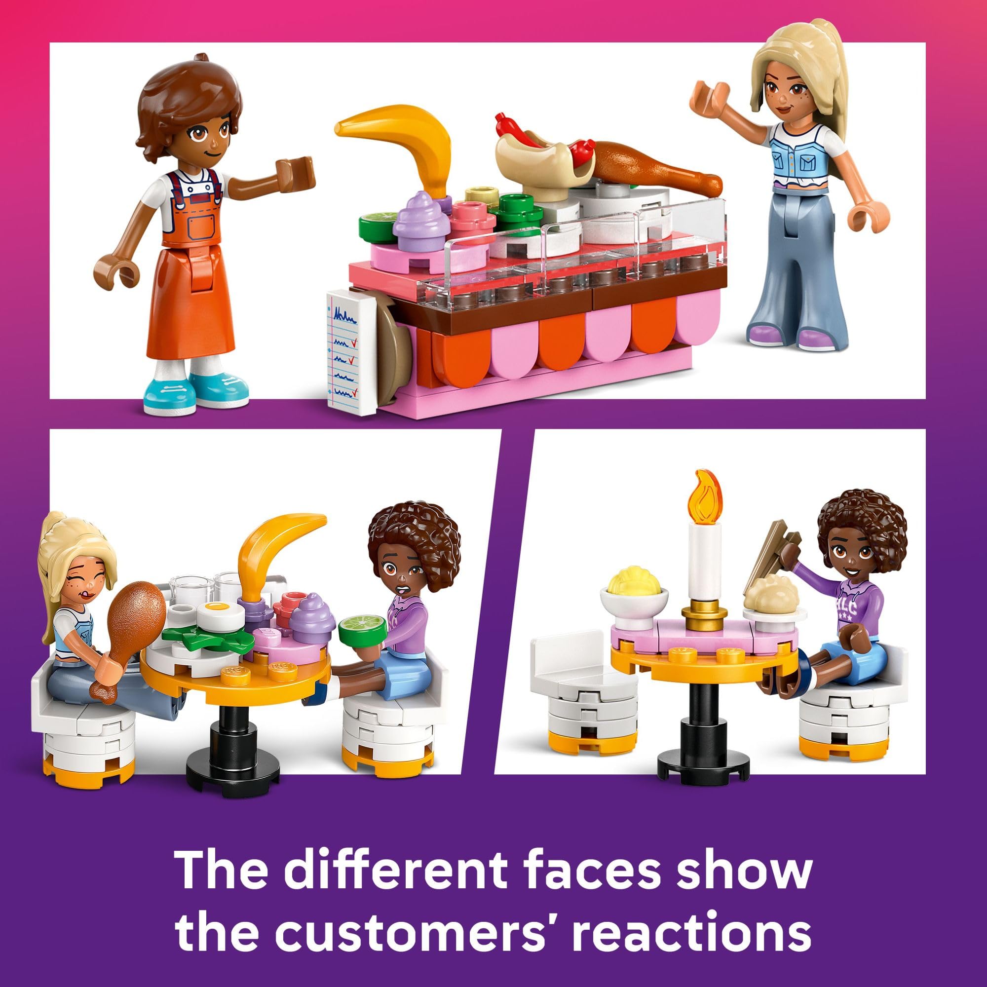 Foto 4 | Set De Construcción De Juguetes Lego Friends Restaurant Con Escuela De Cocina - Venta Internacional.