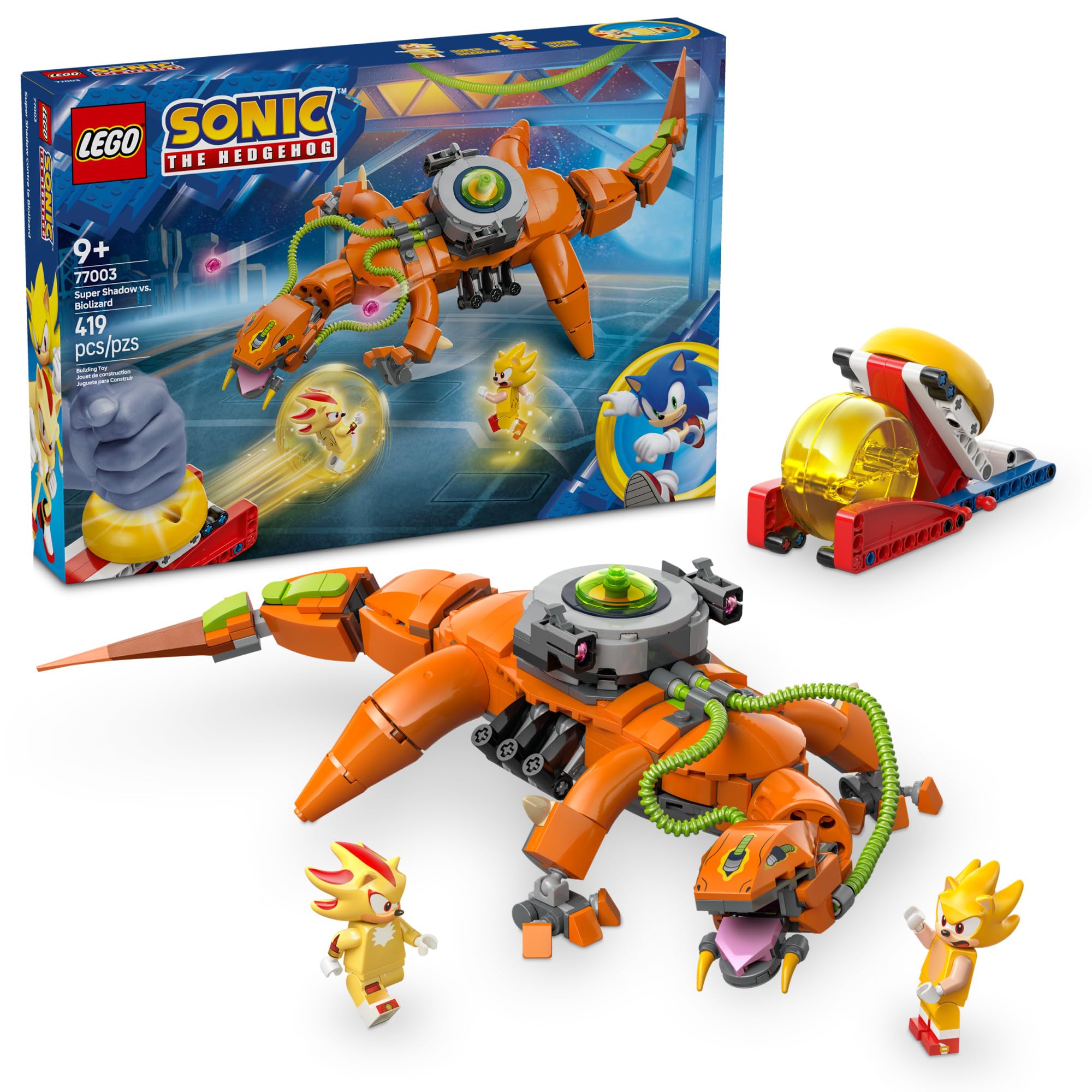 Foto 2 pulgar | Juguete Lego Sonic The Hedgehog Super Shadow Contra Biolizard 77003 - Venta Internacional.