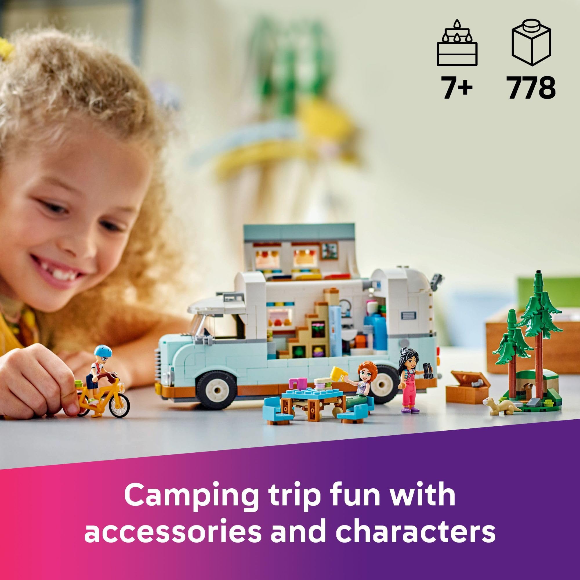Foto 3 pulgar | Set De Construcción De Juguetes Lego Friends Friendship Camper Van 42663 - Venta Internacional.