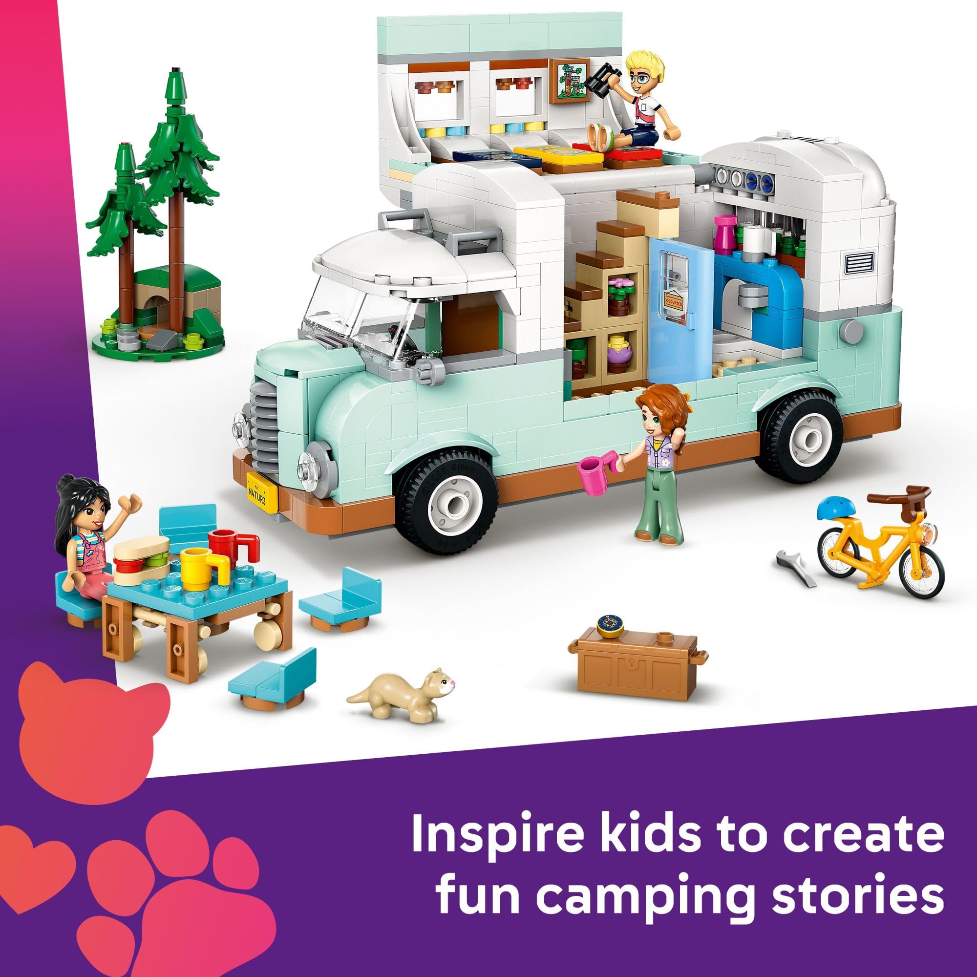 Foto 6 pulgar | Set De Construcción De Juguetes Lego Friends Friendship Camper Van 42663 - Venta Internacional.