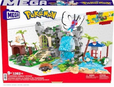 Foto 6 | Set De Juguetes De Construcción Mega Pokémon Jungle Voyage 1362 Piezas - Venta Internacional.