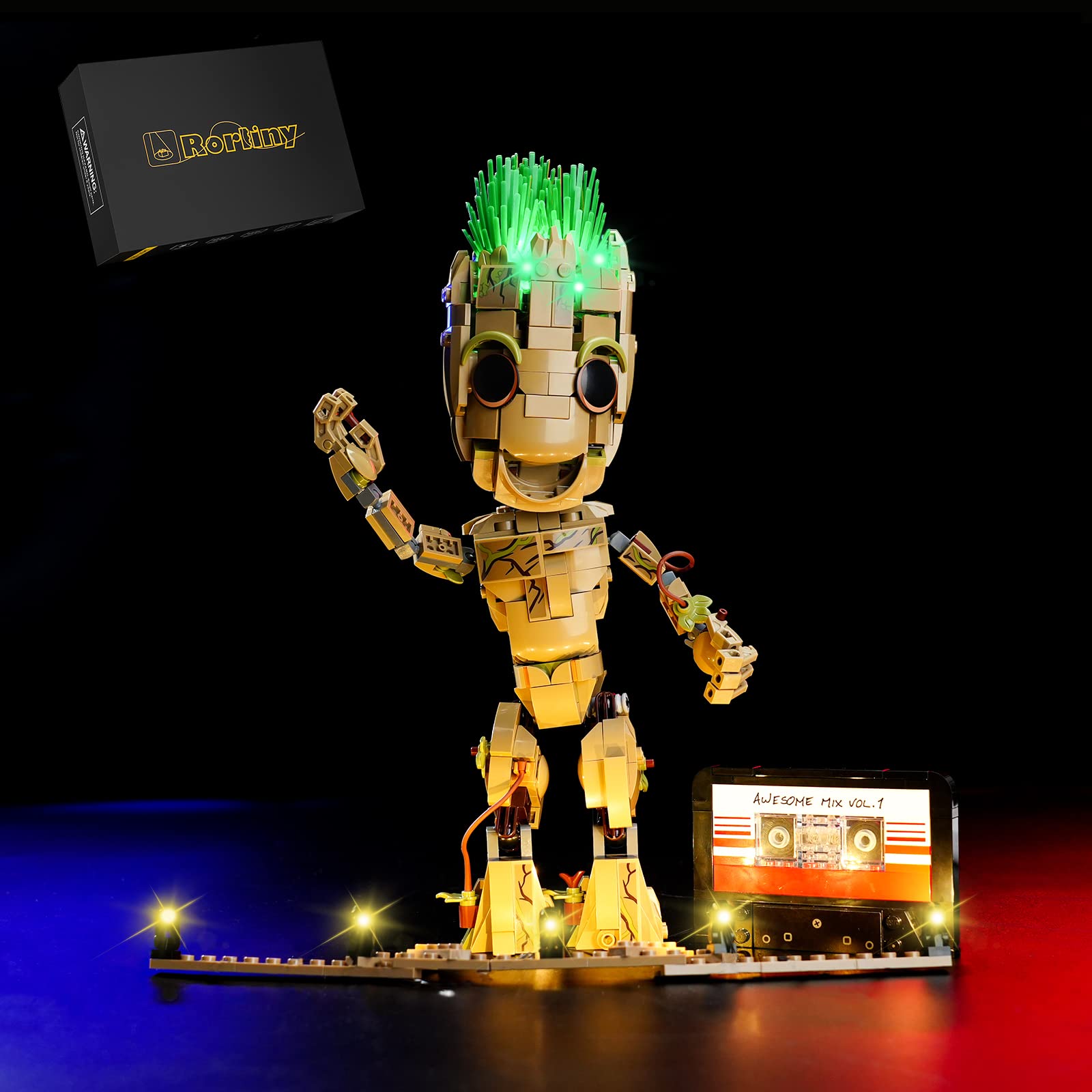 Foto 2 pulgar | Set De Iluminación Rorliny Led Kit Para Lego Marvel I Am Groot - Venta Internacional.