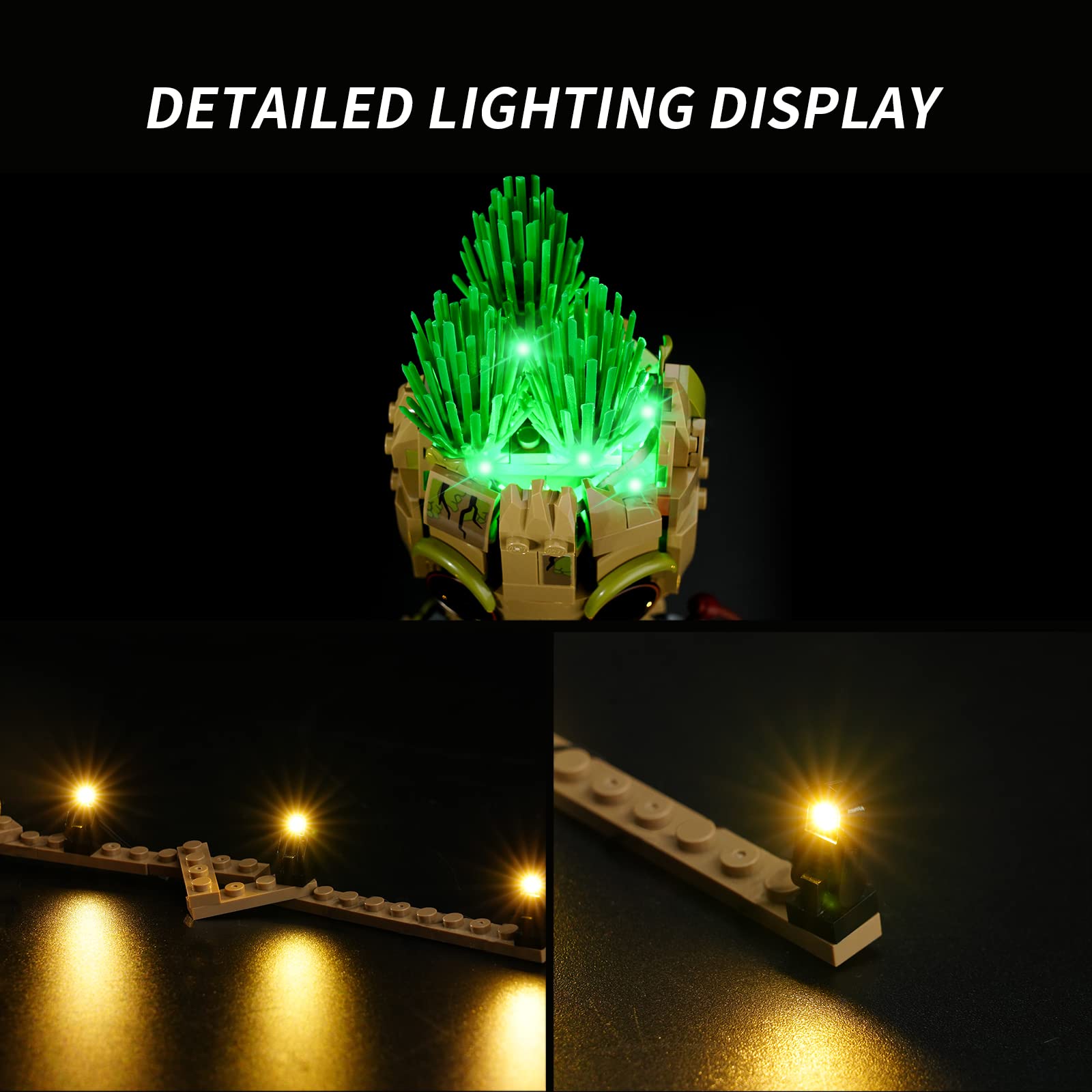 Foto 5 pulgar | Set De Iluminación Rorliny Led Kit Para Lego Marvel I Am Groot - Venta Internacional.