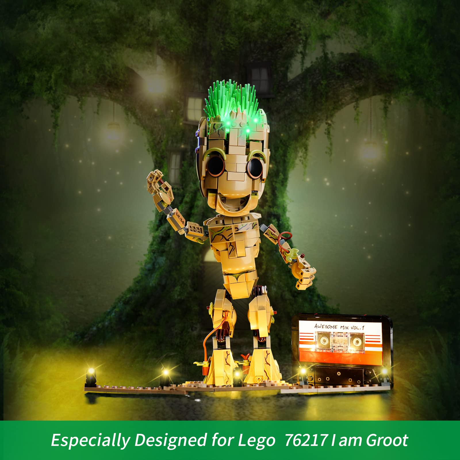 Foto 6 pulgar | Set De Iluminación Rorliny Led Kit Para Lego Marvel I Am Groot - Venta Internacional.