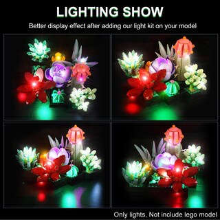 Foto 2 | Set De Iluminación Led Rorliny Para Lego Succulents 10309 Sin Modelos - Venta Internacional.