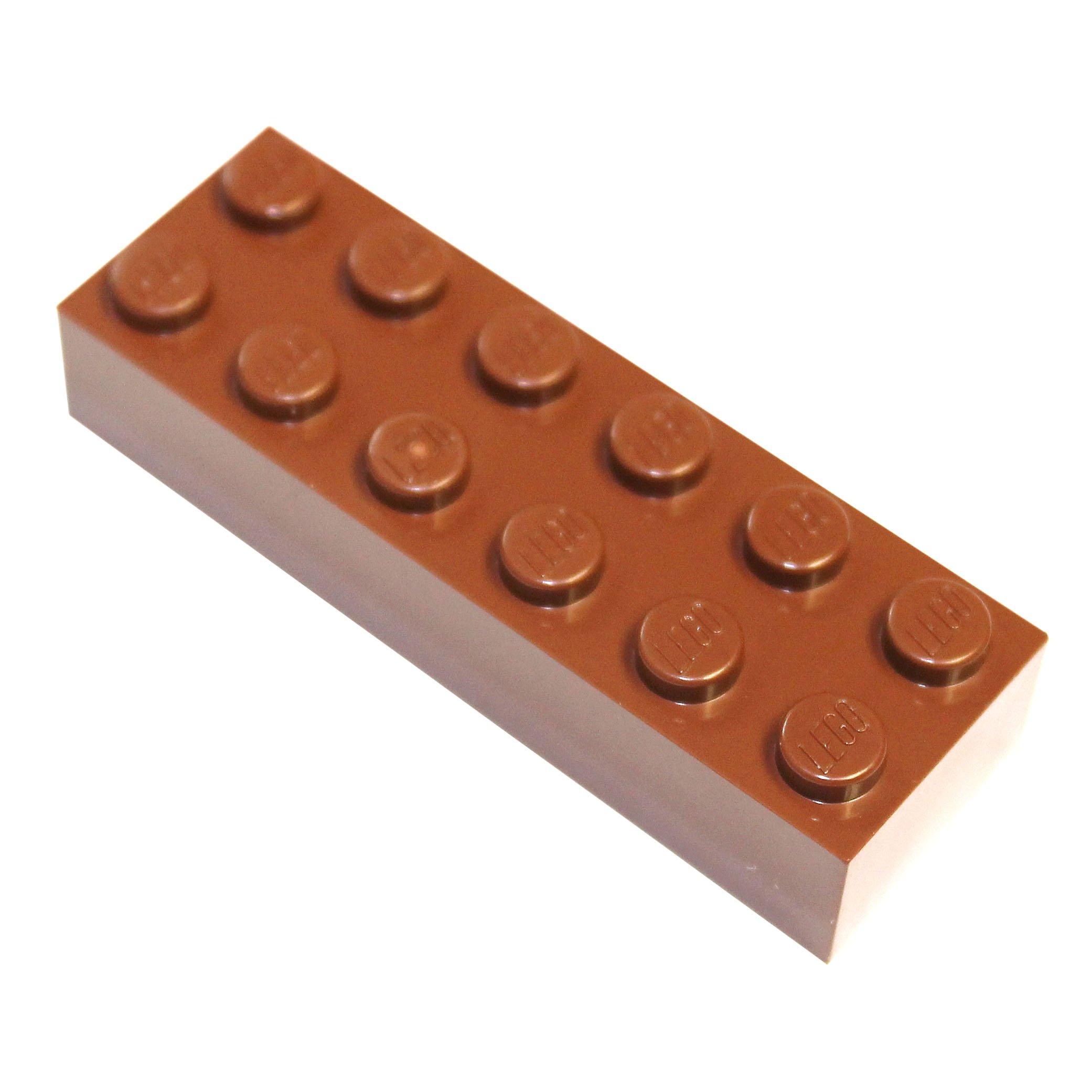 Pieza de Lego 50 Unidades 2 x 6 Unidades Marrón Rojizo - Venta Internacional
