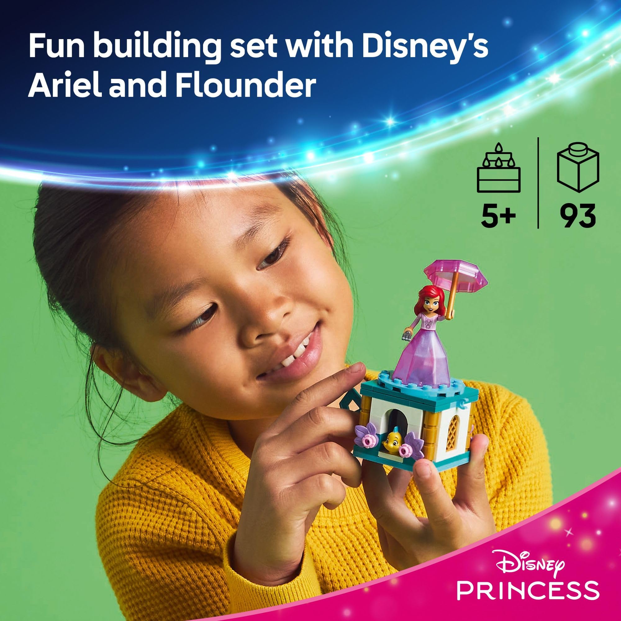 Foto 3 pulgar | Juguete De Construcción Lego Disney Princess Twirling Ariel 43259 - Venta Internacional.