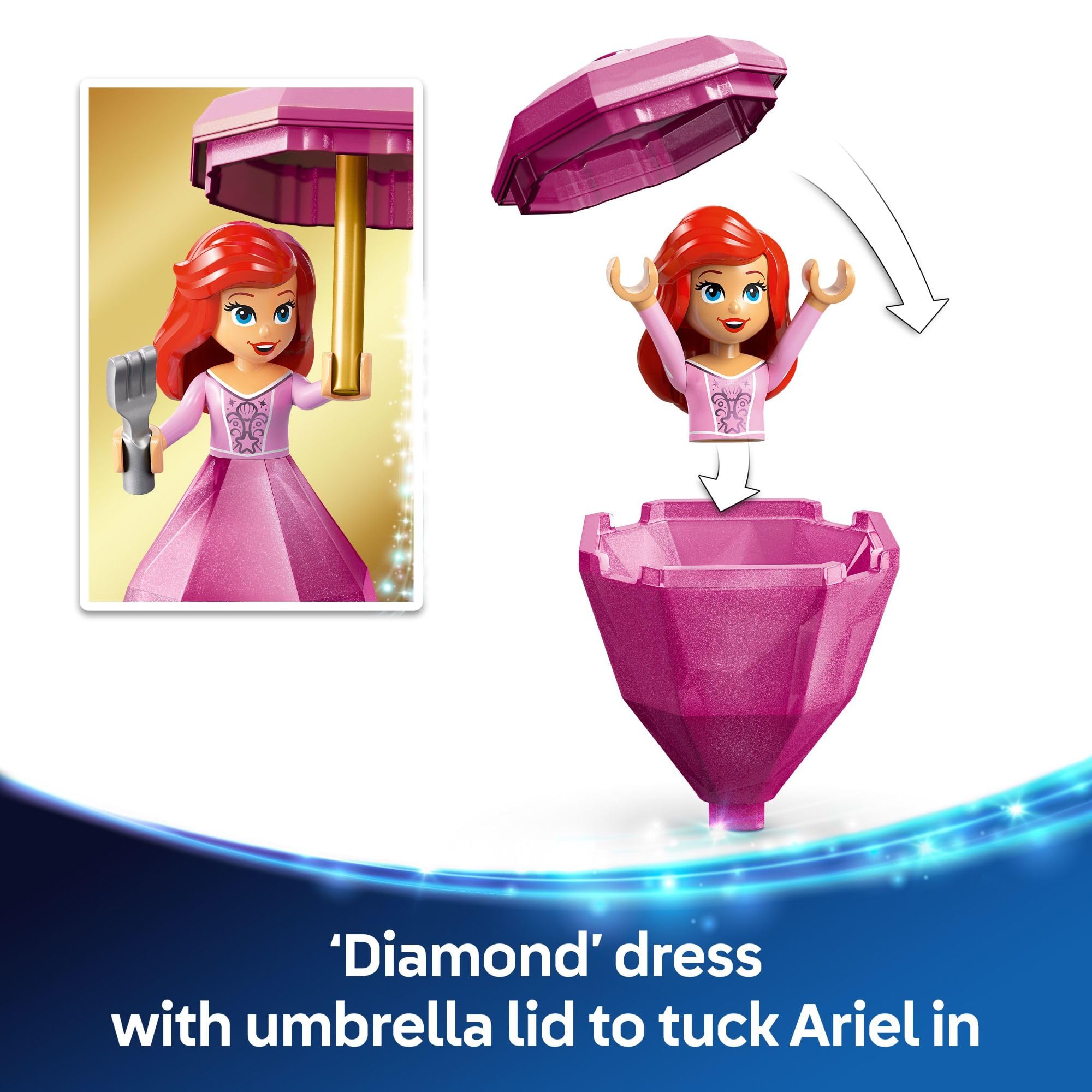 Foto 4 pulgar | Juguete De Construcción Lego Disney Princess Twirling Ariel 43259 - Venta Internacional.