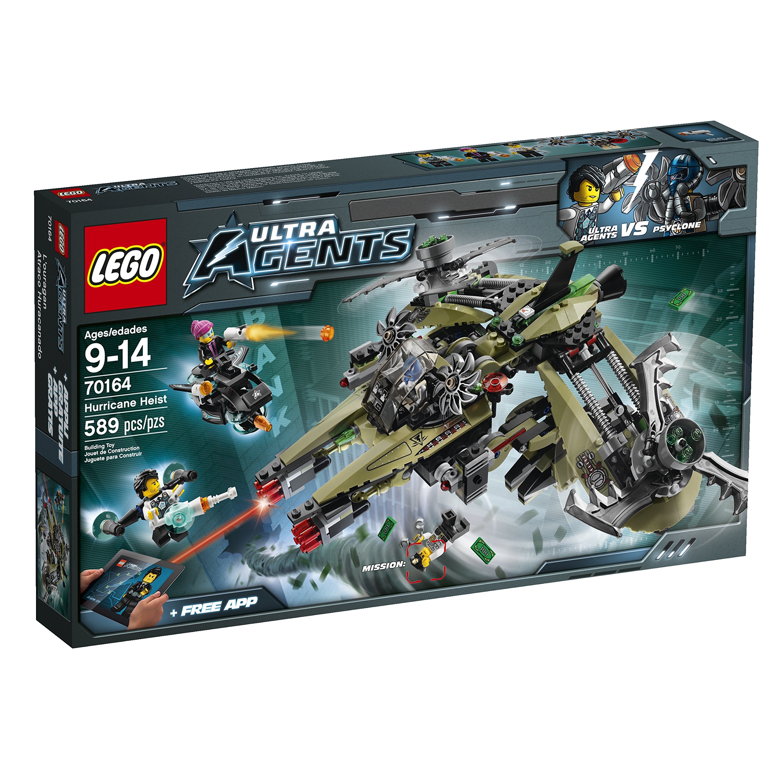 Foto 2 pulgar | Juguete Lego Ultra Agents 70164 Hurricane Heist Con 4 Minifiguras - Venta Internacional.