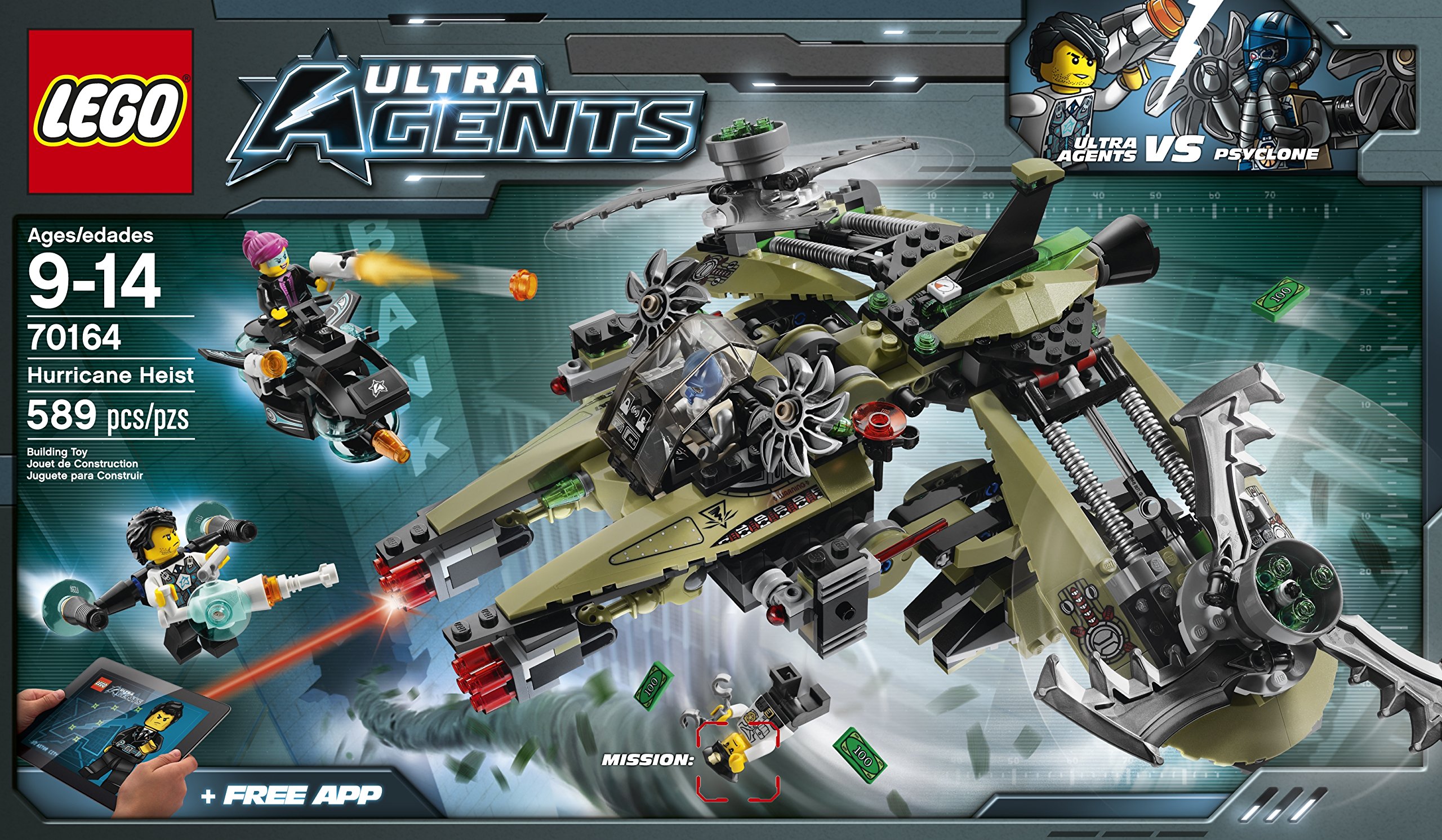 Foto 3 pulgar | Juguete Lego Ultra Agents 70164 Hurricane Heist Con 4 Minifiguras - Venta Internacional.
