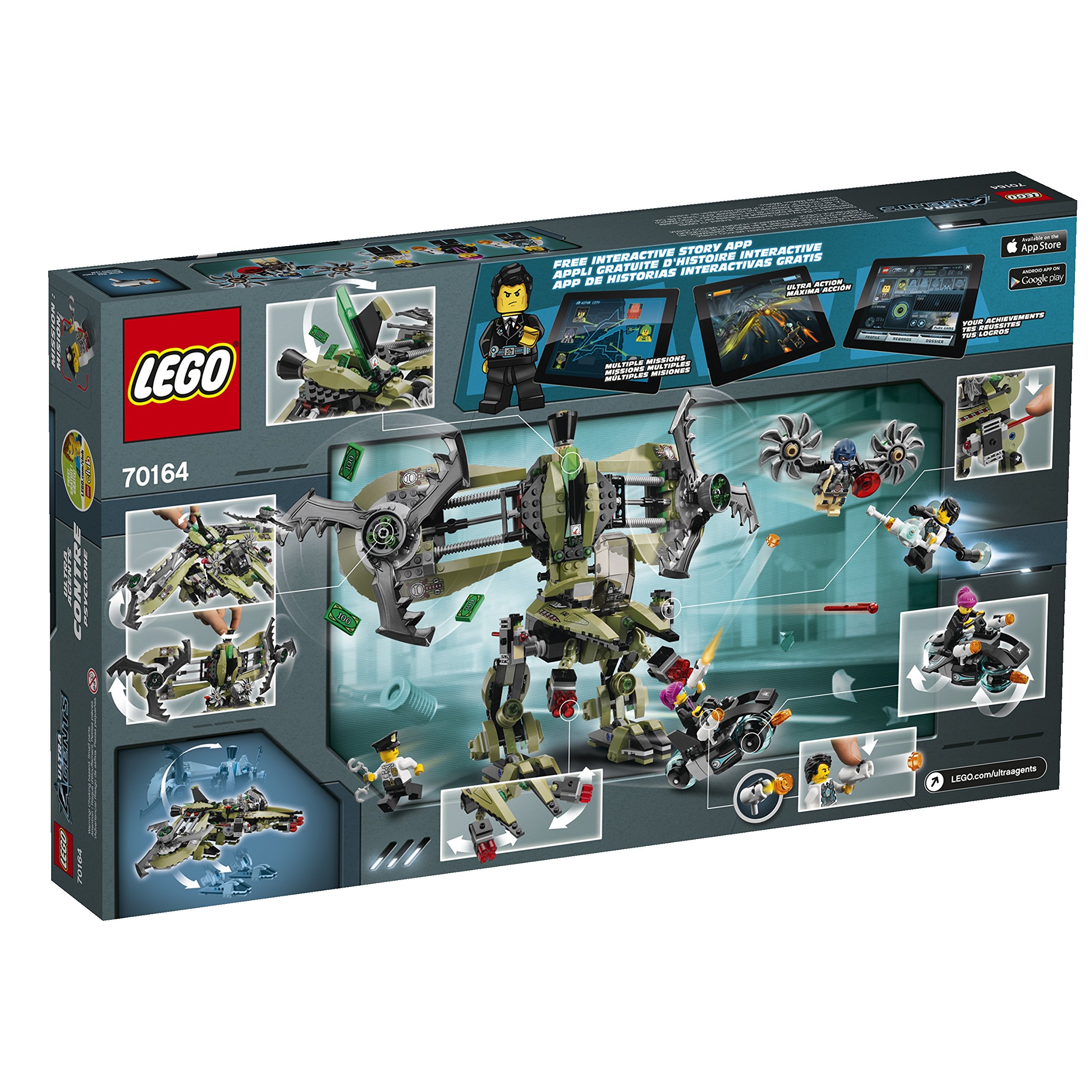 Foto 4 pulgar | Juguete Lego Ultra Agents 70164 Hurricane Heist Con 4 Minifiguras - Venta Internacional.