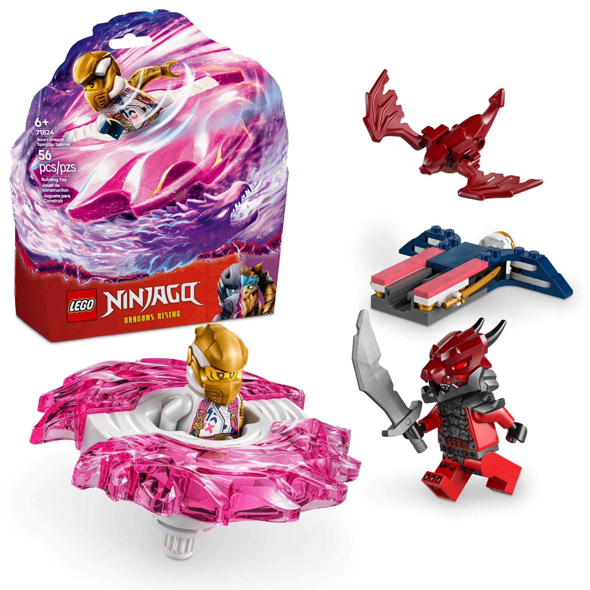 Juguete De Construcción Lego Ninjago El Dragón De Sora Spinjitzu Spinner 71824 - Venta Internacional.