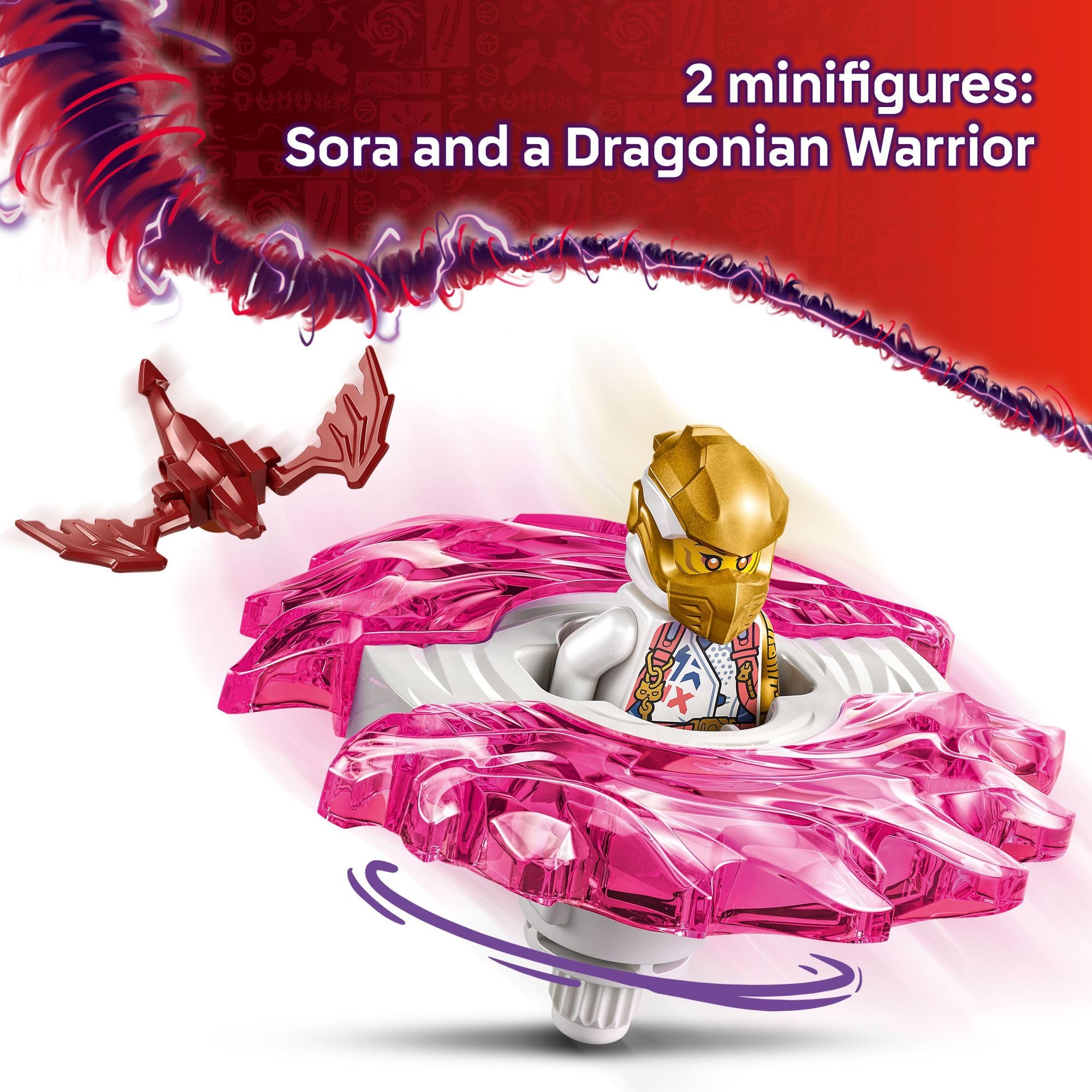 Foto 5 pulgar | Juguete De Construcción Lego Ninjago El Dragón De Sora Spinjitzu Spinner 71824 - Venta Internacional.