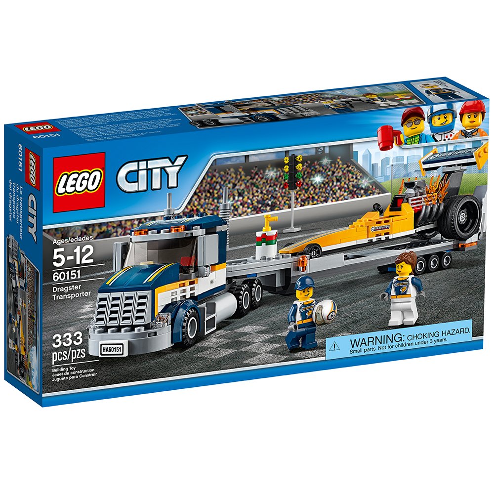 Foto 6 pulgar | Juguete Lego City Great Vehicles Dragster Transporter 60151 - Venta Internacional.