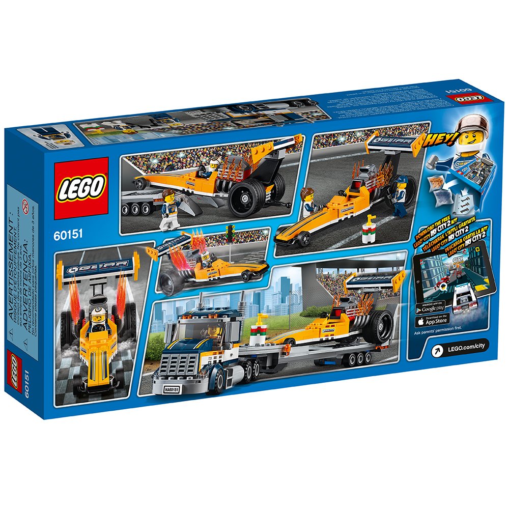 Foto 7 pulgar | Juguete Lego City Great Vehicles Dragster Transporter 60151 - Venta Internacional.