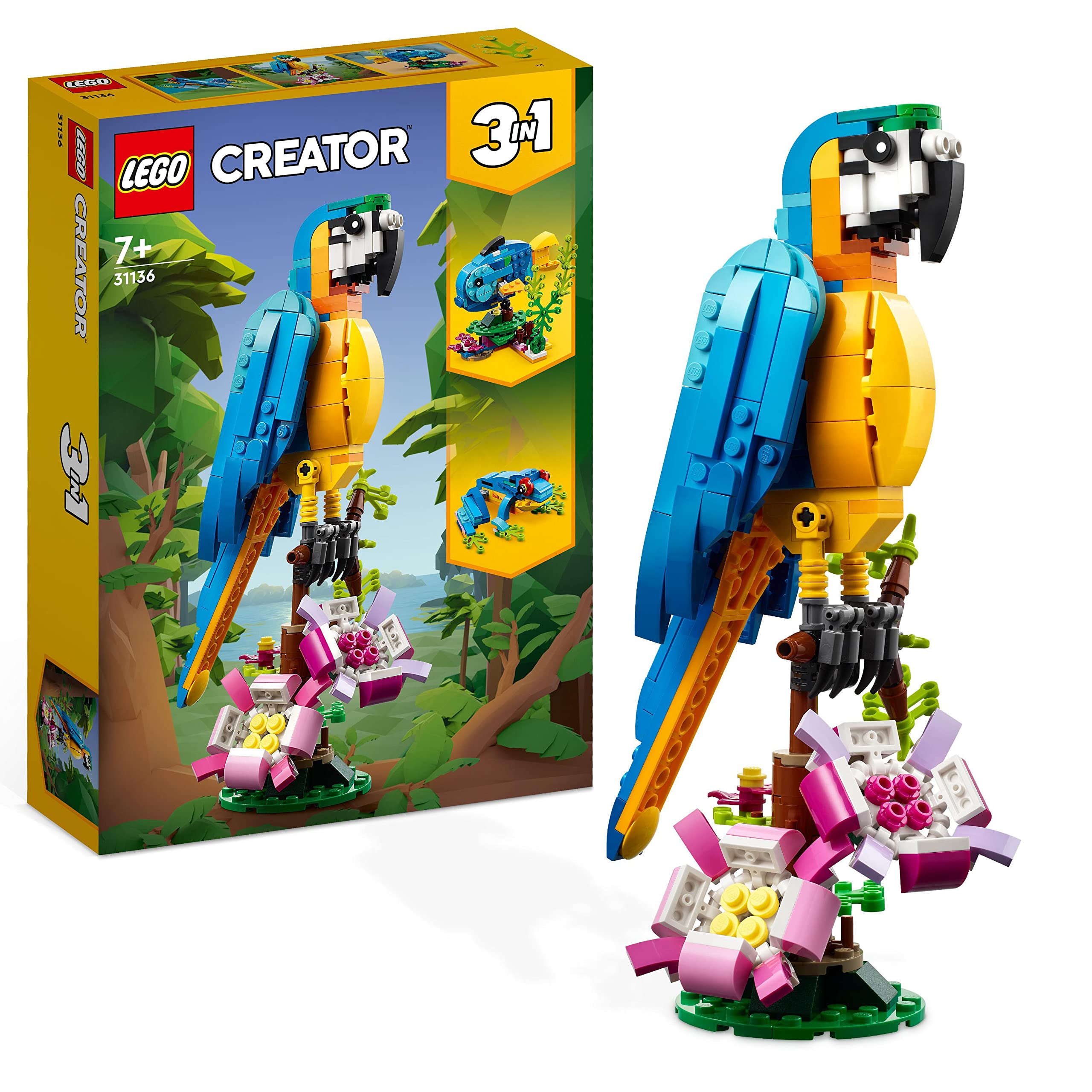 Juguete De Construcción Lego Creator 3 En 1 Exotic Parrot 31136 - Venta Internacional.