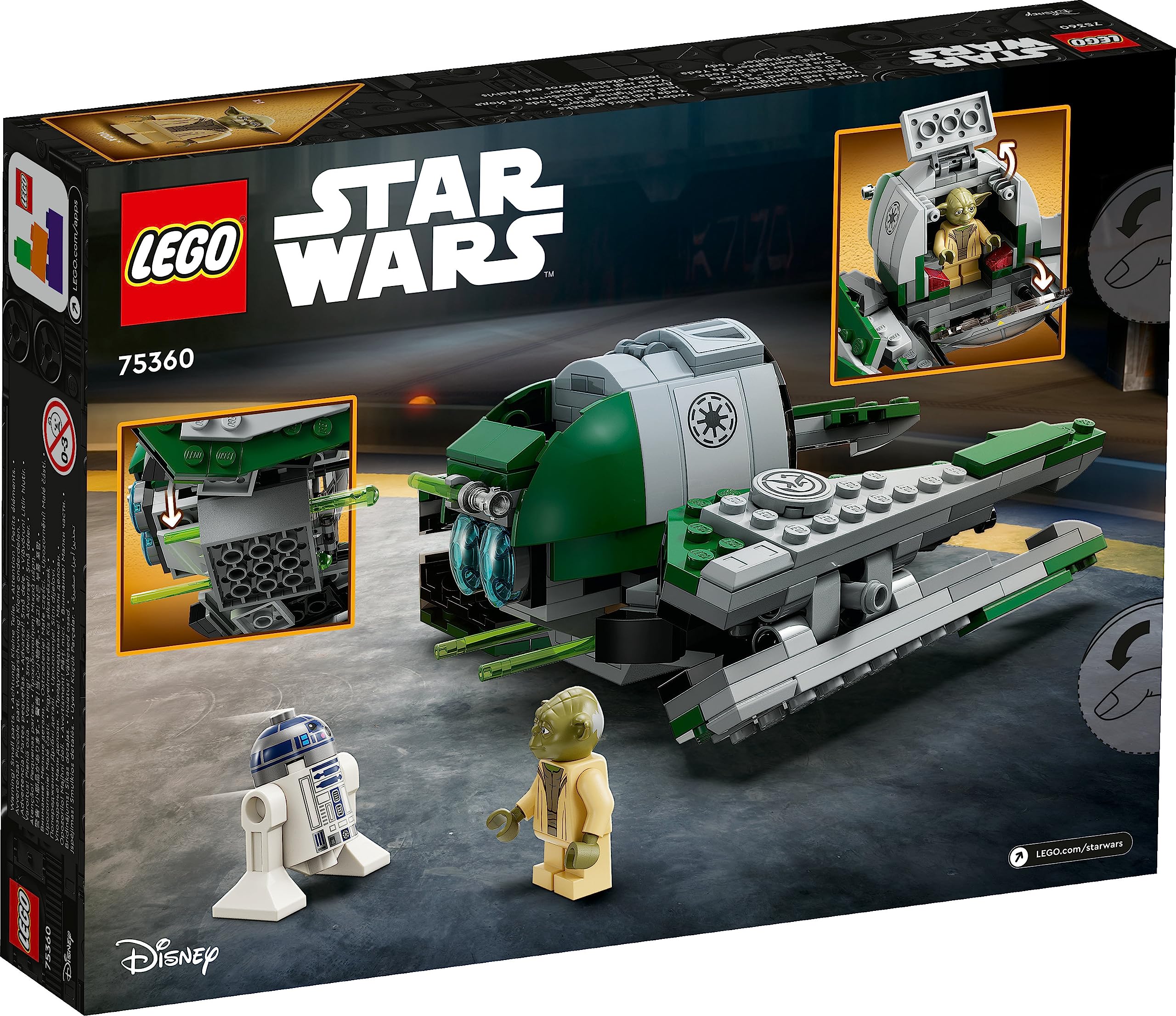 Foto 8 pulgar | Juguete De Construcción Lego 75360 Star Wars Yoda's Jedi Starfighter - Venta Internacional.