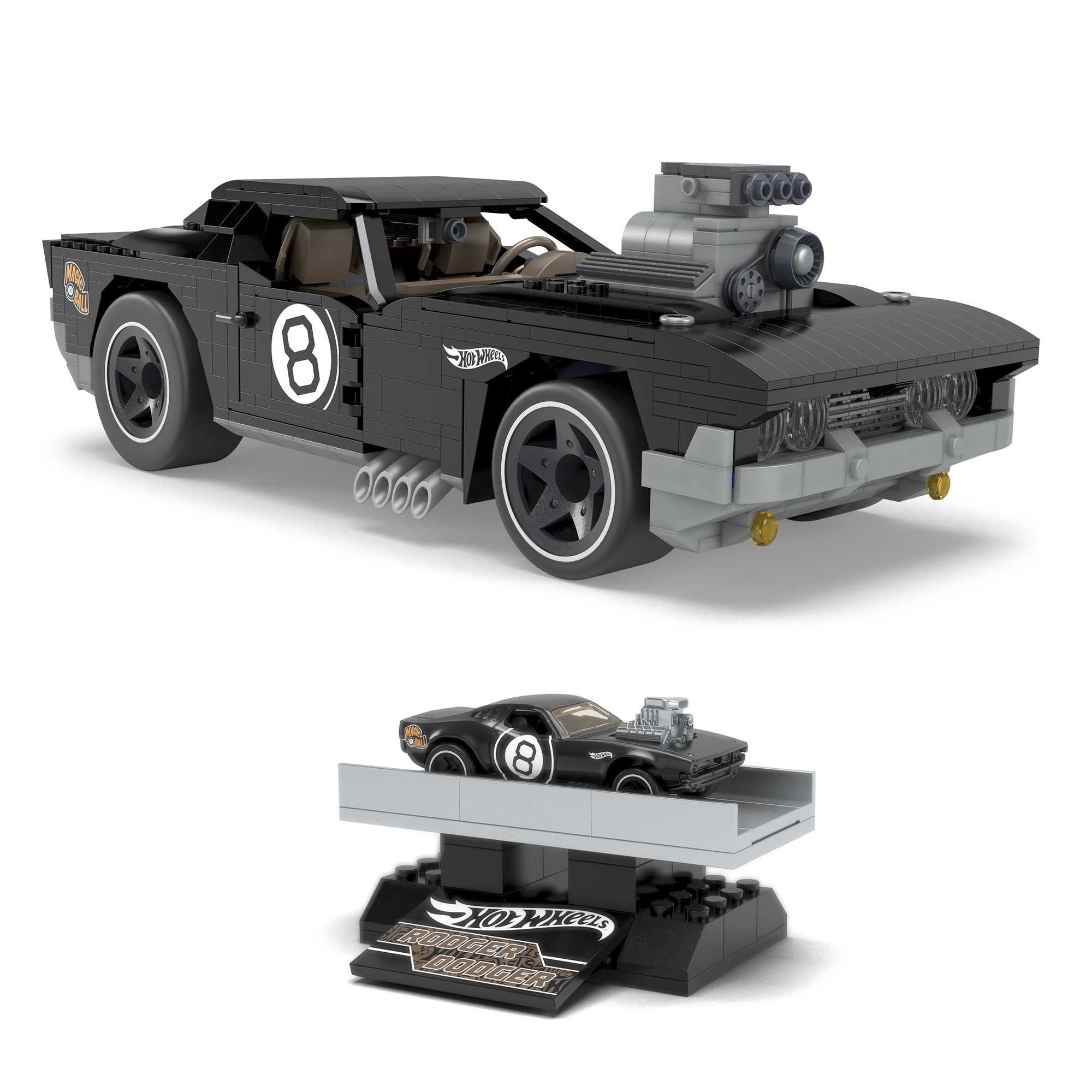 Foto 2 | Set De Construcción Mega Construx Hot Wheels Rodger Dodger - Venta Internacional.