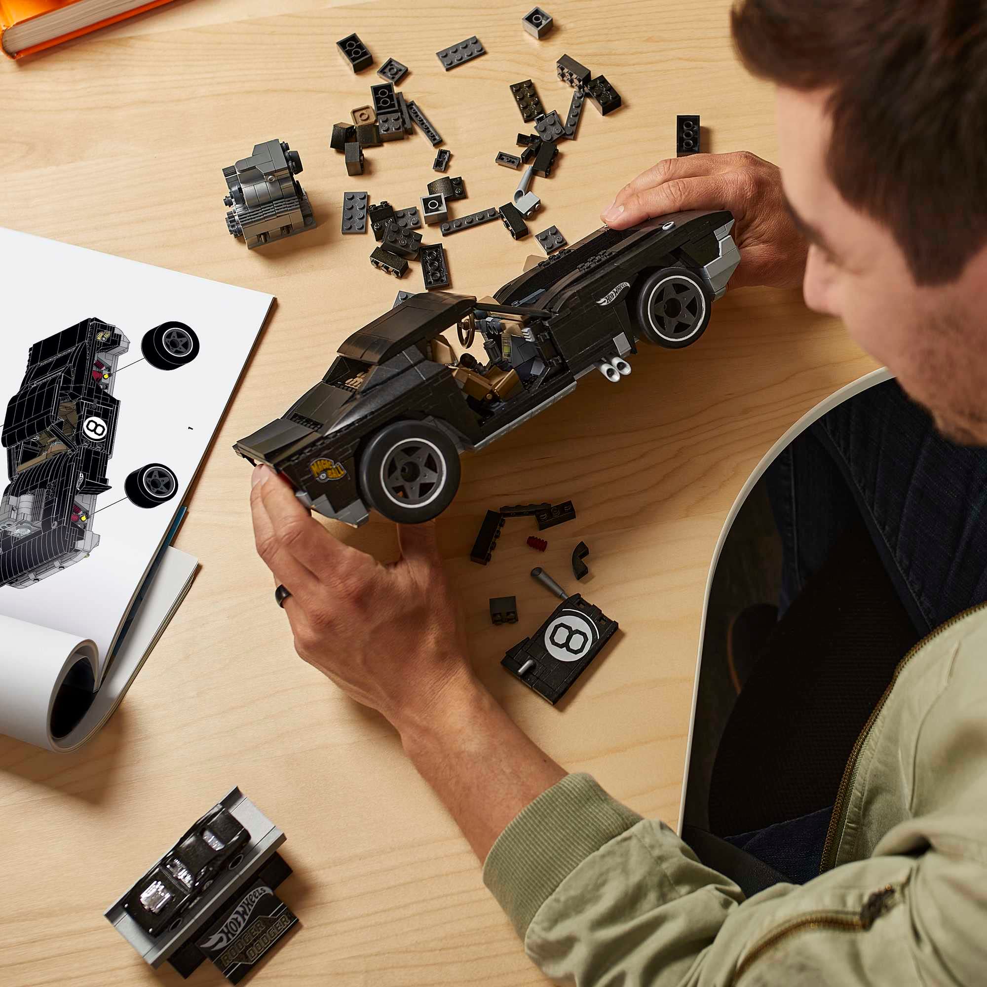 Foto 6 pulgar | Set De Construcción Mega Construx Hot Wheels Rodger Dodger - Venta Internacional.