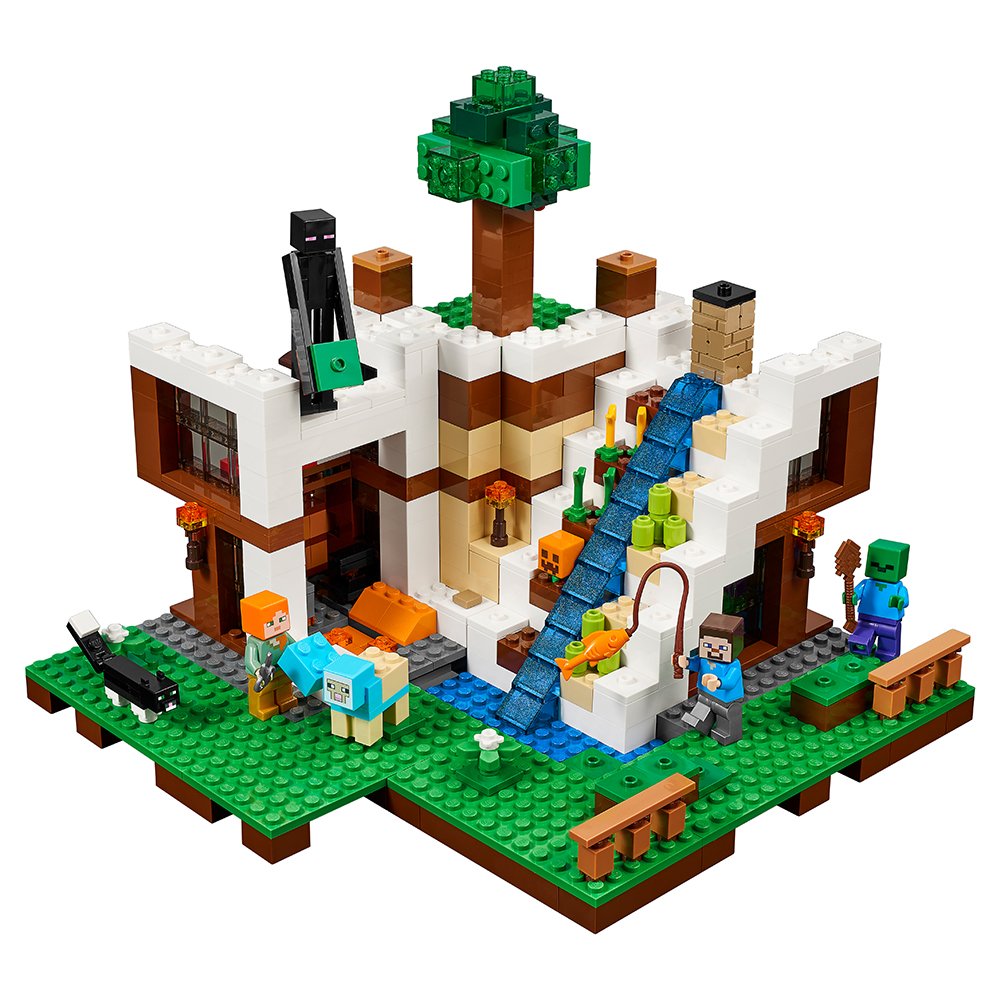 Foto 3 pulgar | Juguete Lego Minecraft The Waterfall Base 21134 Con Figuras - Venta Internacional.