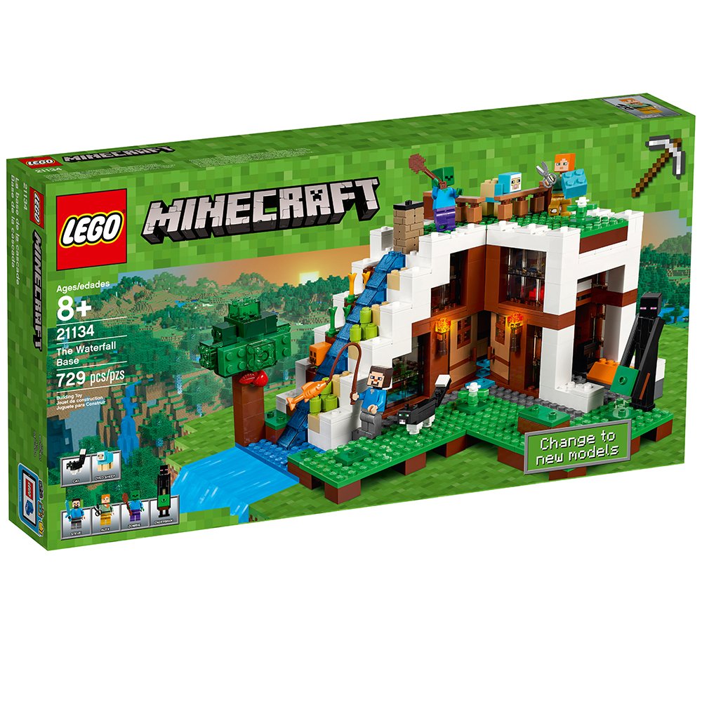 Foto 6 pulgar | Juguete Lego Minecraft The Waterfall Base 21134 Con Figuras - Venta Internacional.