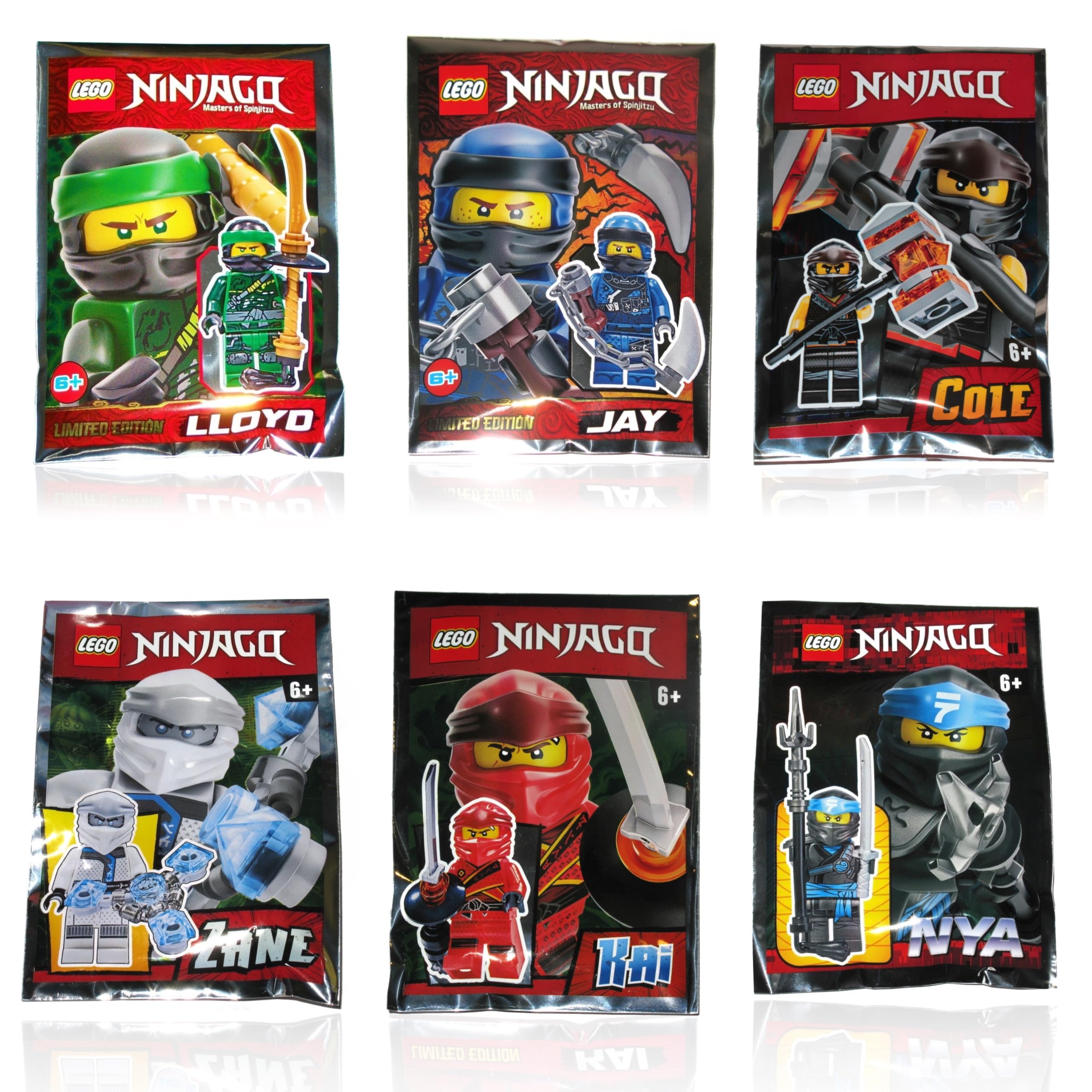 Foto 3 pulgar | Set De Minifiguras Lego Ninjago Masters Of Spinjitzu Combo X6 - Venta Internacional.