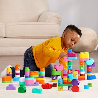 Foto 6 | Caja De Bloques Gigantes Leapfrog Leapbuilders, 81 Piezas, Rosa, 2 A 5 Años - Venta Internacional.