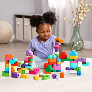 Foto 7 | Caja De Bloques Gigantes Leapfrog Leapbuilders, 81 Piezas, Rosa, 2 A 5 Años - Venta Internacional.