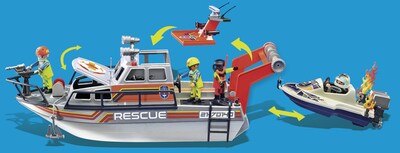 Foto 4 | Playmobil Fire Rescue Con Moto Acuática Personal - Venta Internacional.