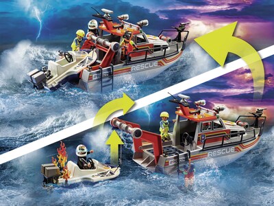 Foto 6 | Playmobil Fire Rescue Con Moto Acuática Personal - Venta Internacional.