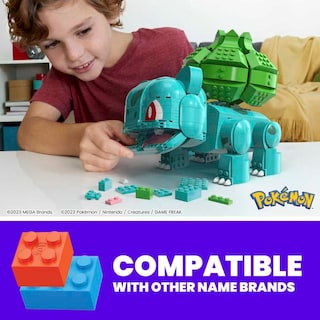 Foto 2 | Juguete De Construcción De Figuras De Acción Mattel Mega Pokémon Bulbasaur - Venta Internacional.