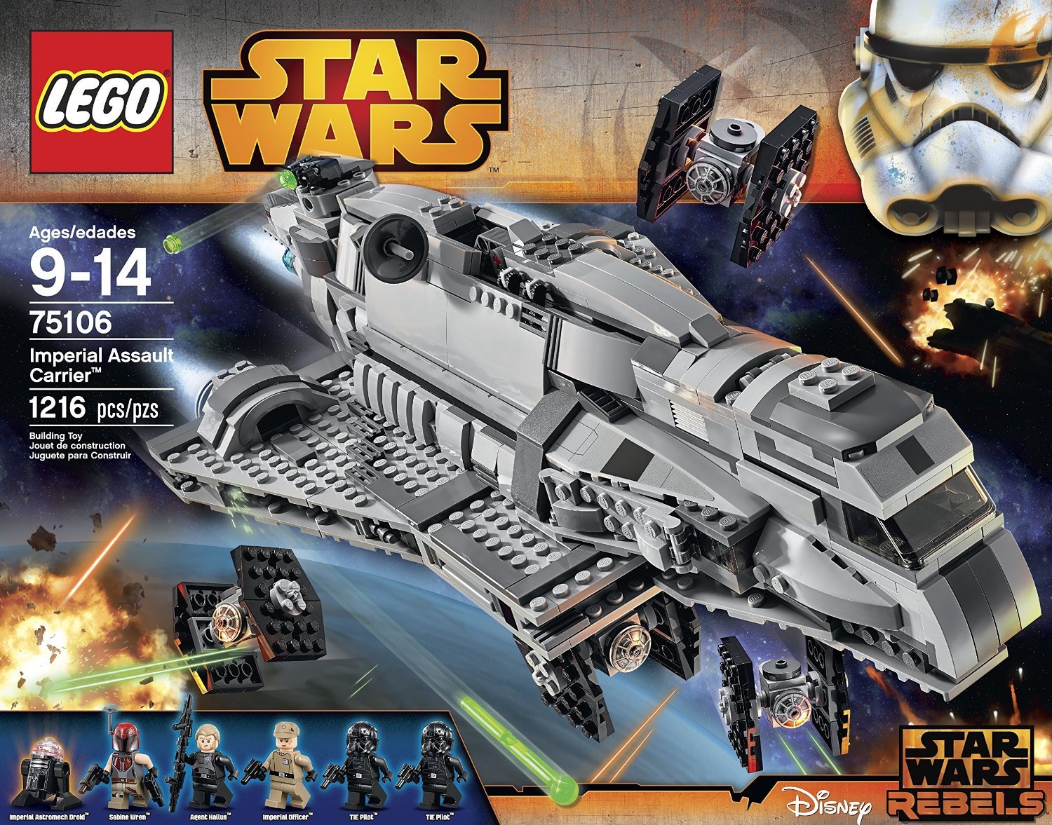 Foto 6 | Kit De Construcción Lego Star Wars Imperial Assault Carrier 75106 - Venta Internacional.