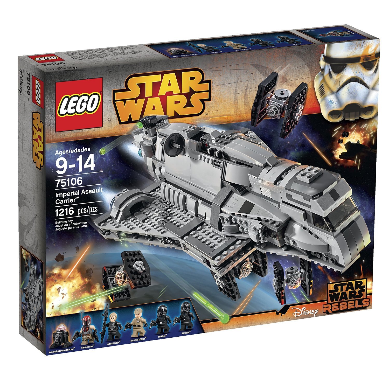 Foto 7 | Kit De Construcción Lego Star Wars Imperial Assault Carrier 75106 - Venta Internacional.